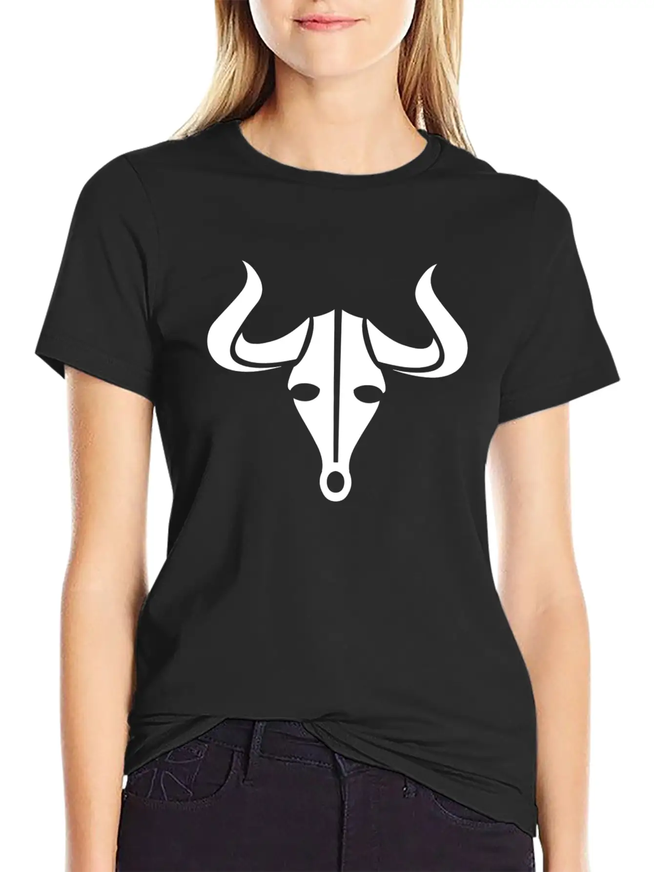 Cattle Bull Head Timeless Short Sleeve Tee – Comfy And Minimalist Design