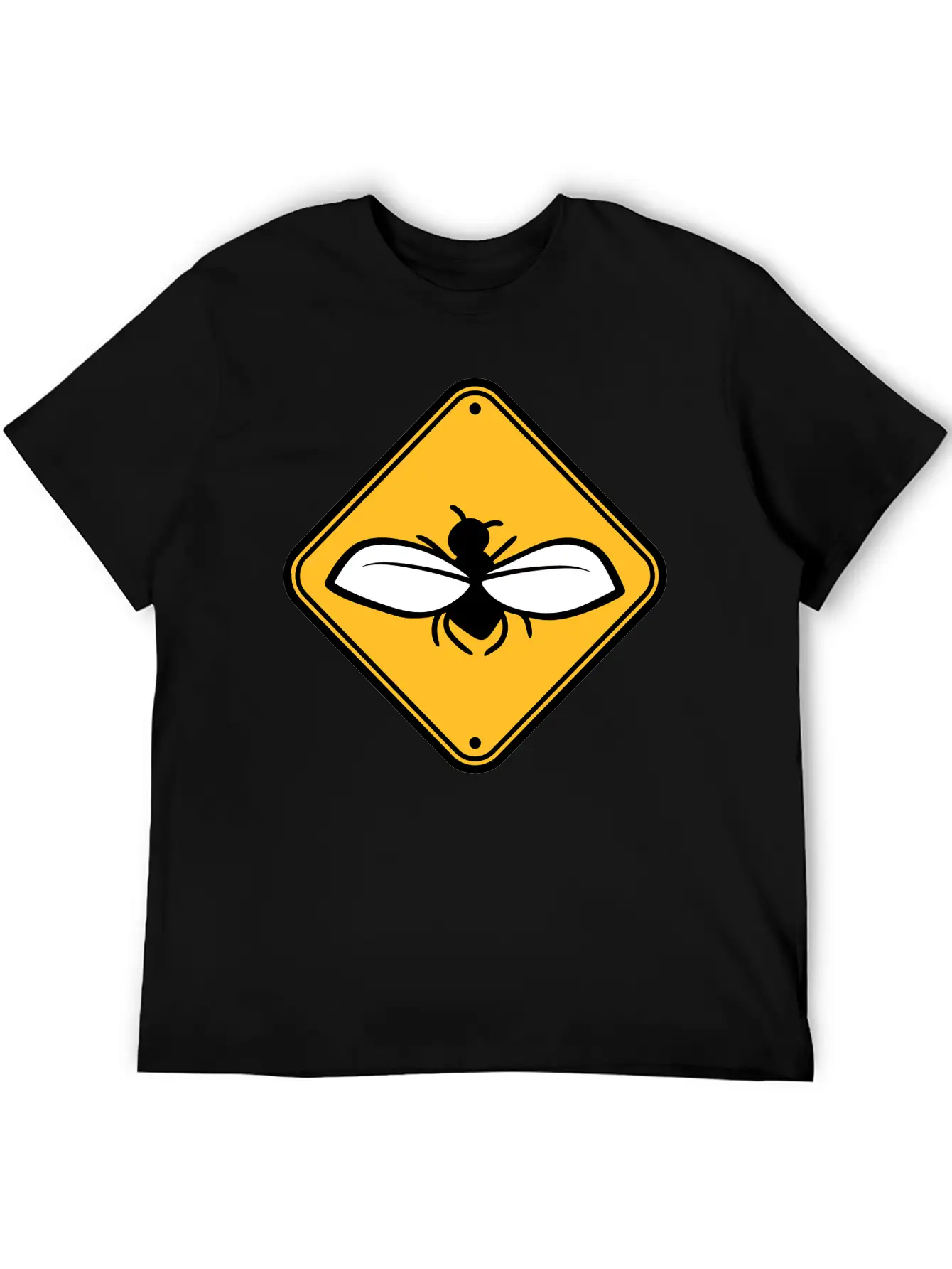 Caution Annoying Fly Unisex Short Sleeve Soft Cotton T-Shirt – Casual Everyday Wear