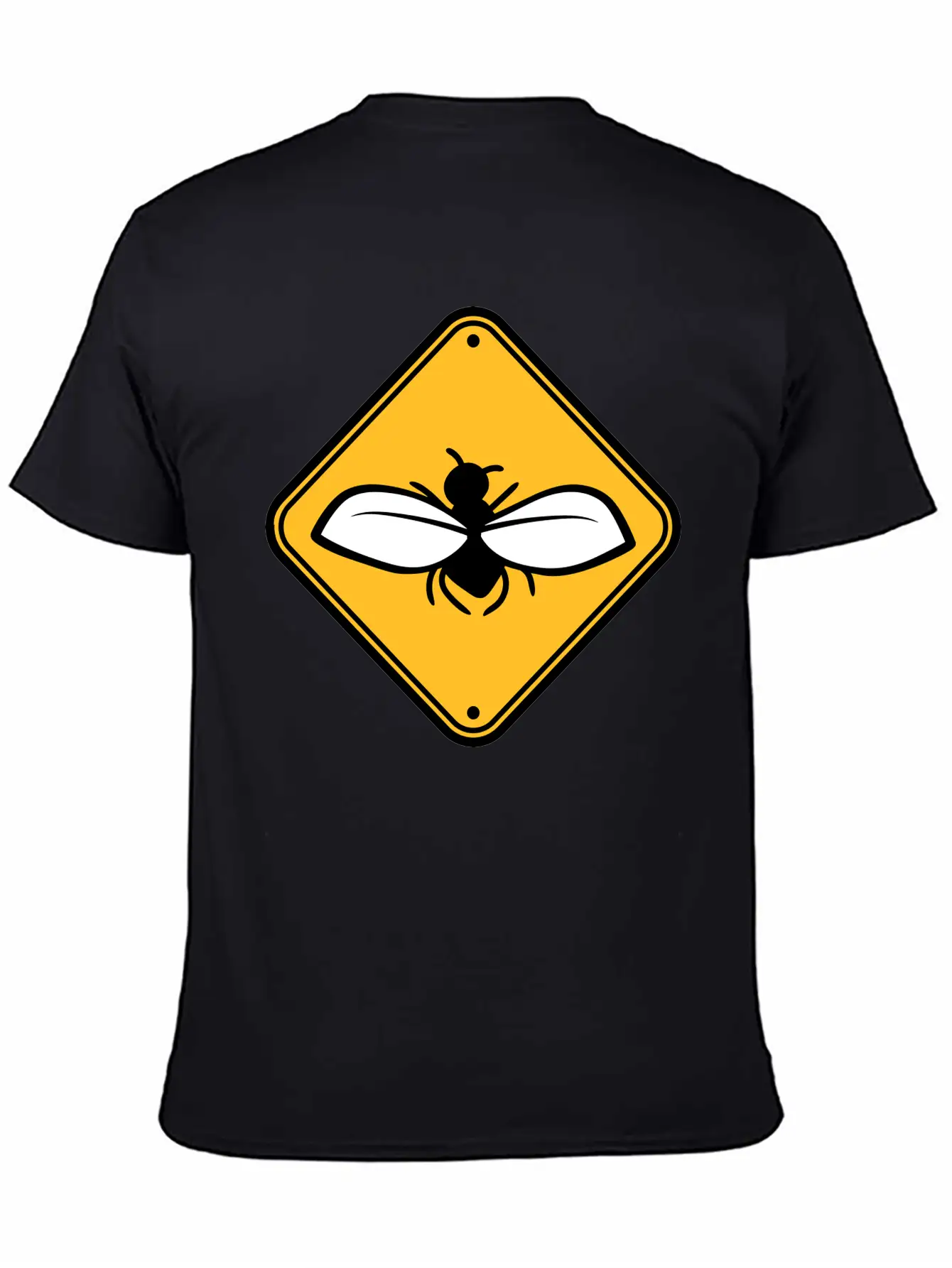 Caution Annoying Fly Unisex Short Sleeve Soft Cotton T-Shirt – Casual Everyday Wear