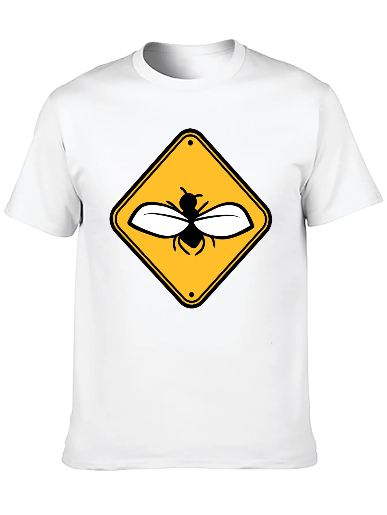 Caution Annoying Fly Unisex Short Sleeve Soft Cotton T-Shirt – Casual Everyday Wear