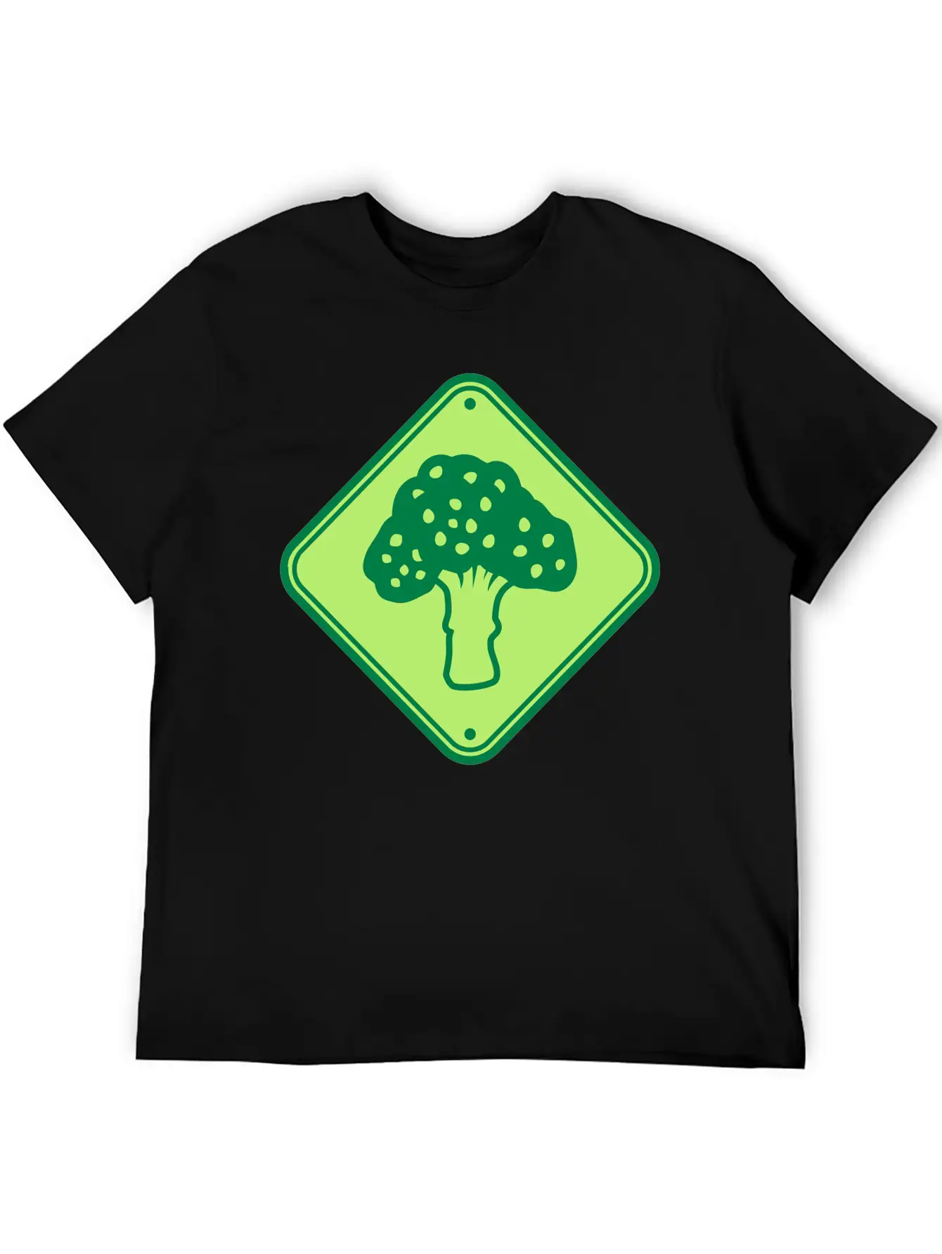 Caution Vegetables Broccoli Essential Unisex Summer Tee – Soft Cotton Casual Fit