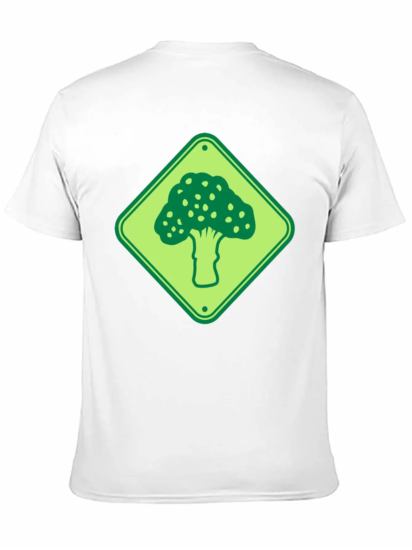 Caution Vegetables Broccoli Essential Unisex Summer Tee – Soft Cotton Casual Fit
