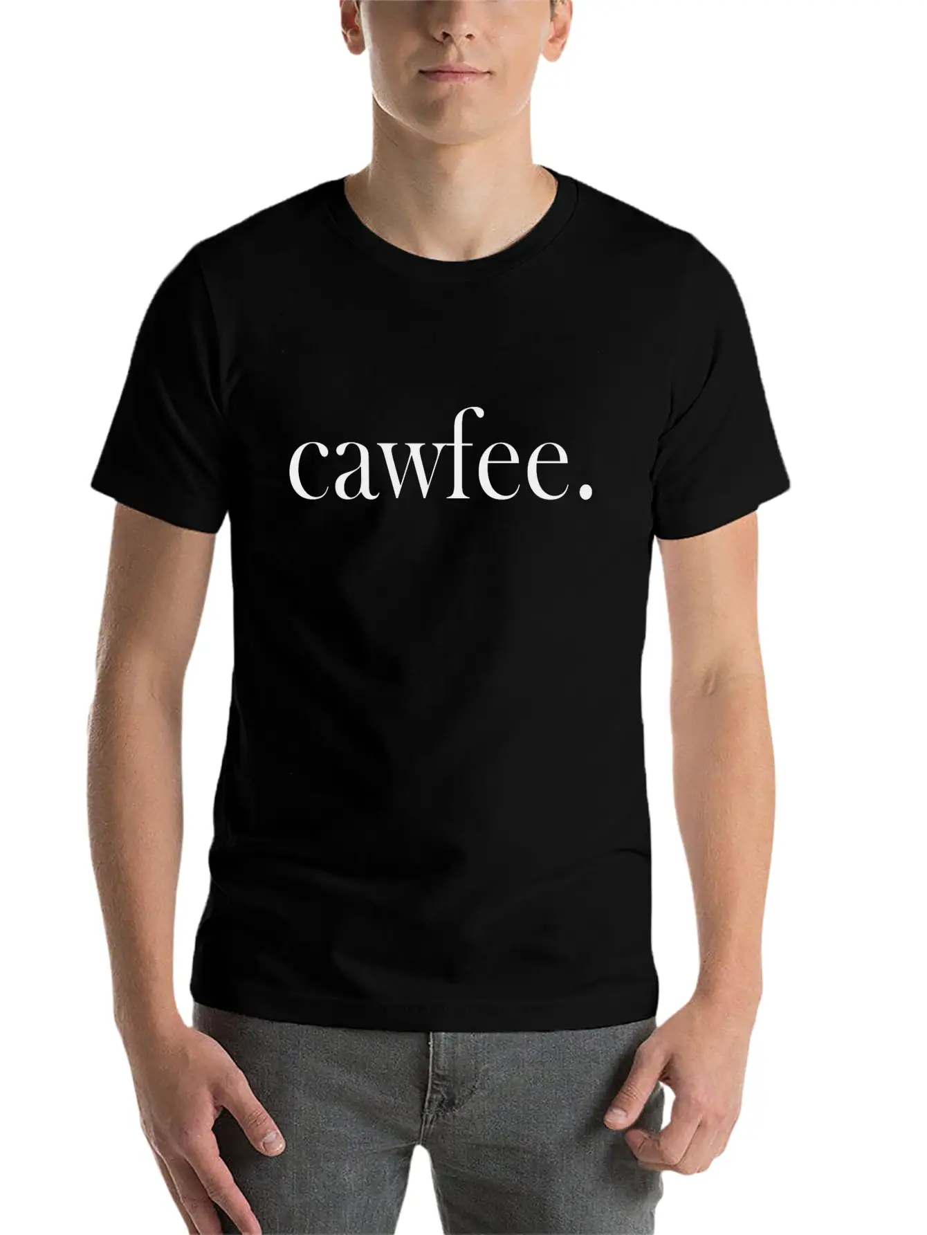 Cawfee Unisex Short Sleeve Soft Cotton T-Shirt – Casual Everyday Wear