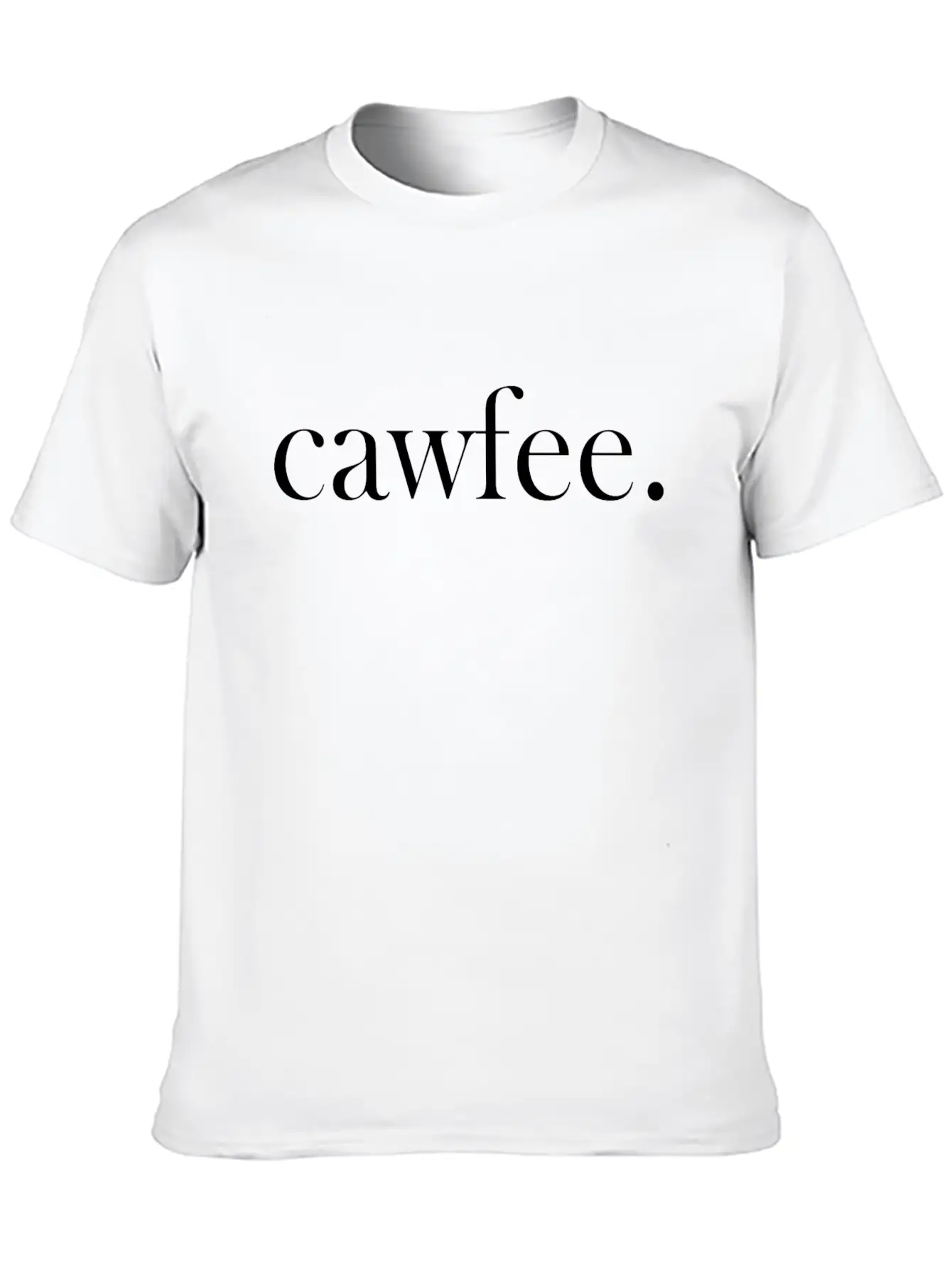 Cawfee Unisex Short Sleeve Soft Cotton T-Shirt – Casual Everyday Wear