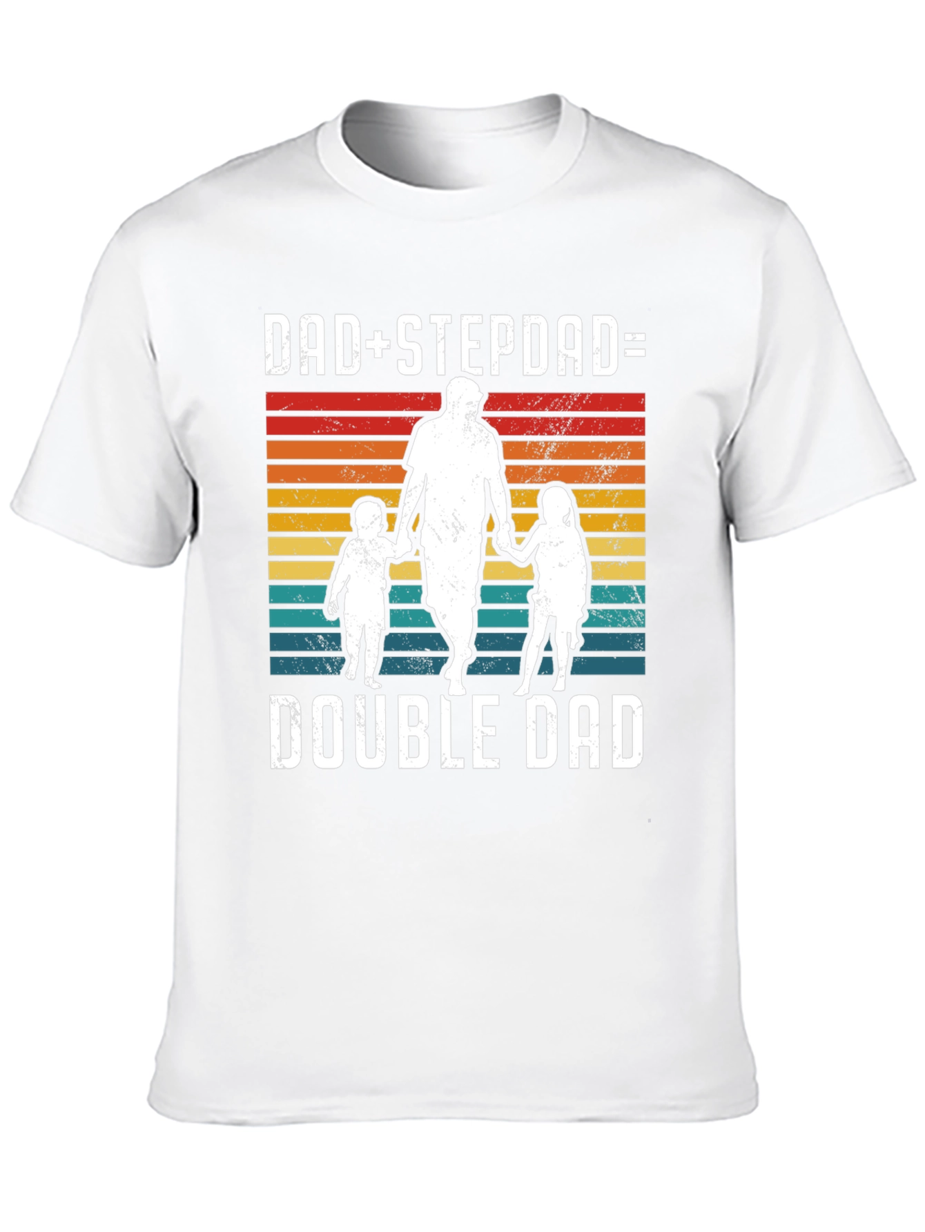 Dad+Stepdad=Double Dad Graphic T-Shirt