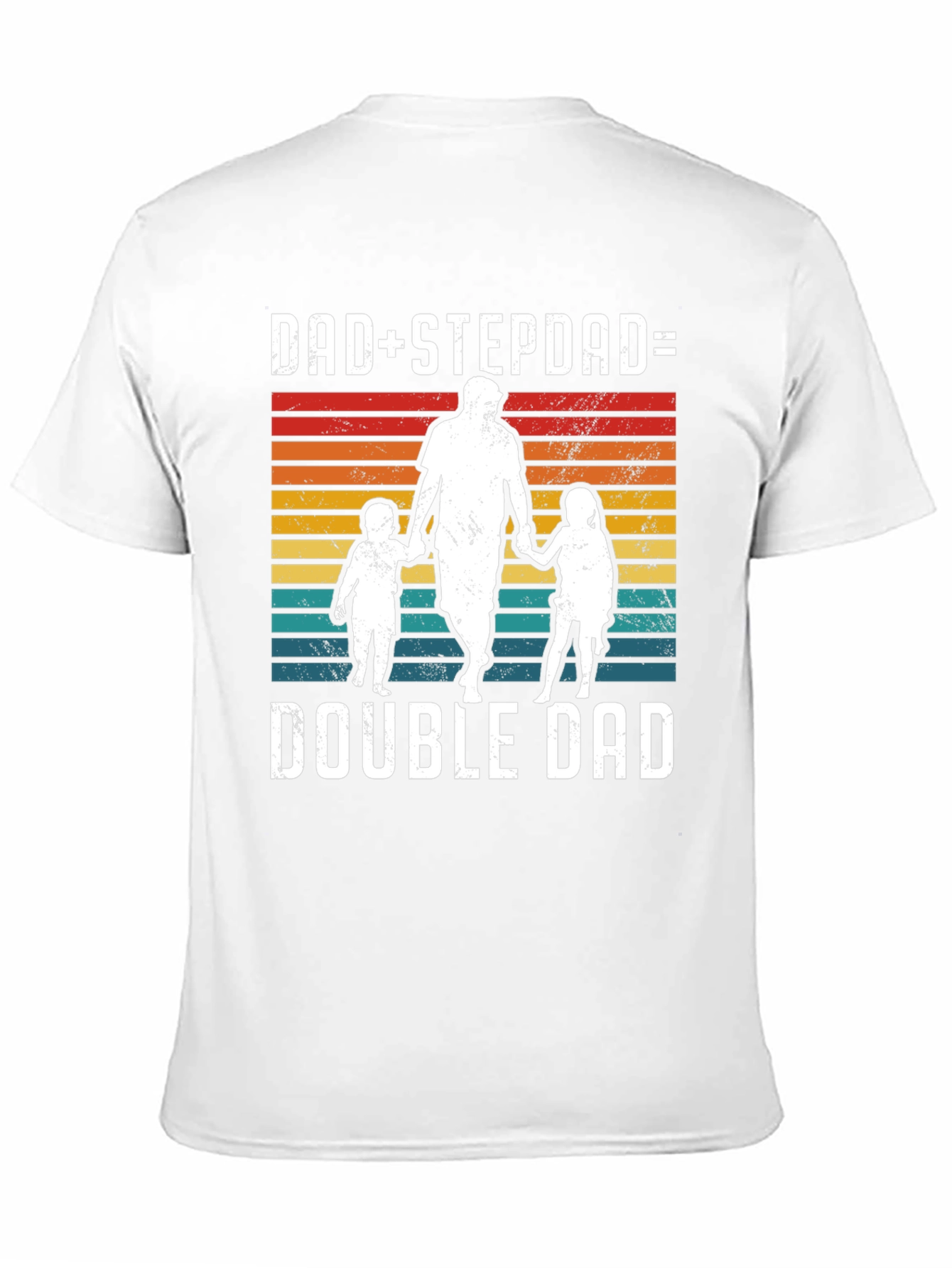 Dad+Stepdad=Double Dad Graphic T-Shirt