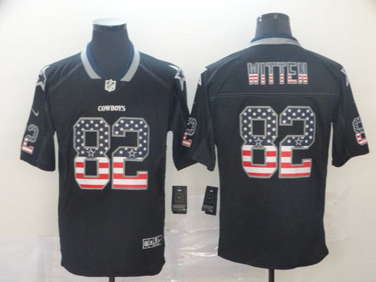 Men's Dallas Cowboys Jason Witten #82 Black Game Jerseys