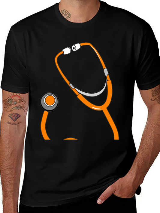 Novelty Stethoscope Graphic Tee - Medical Humor Apparel