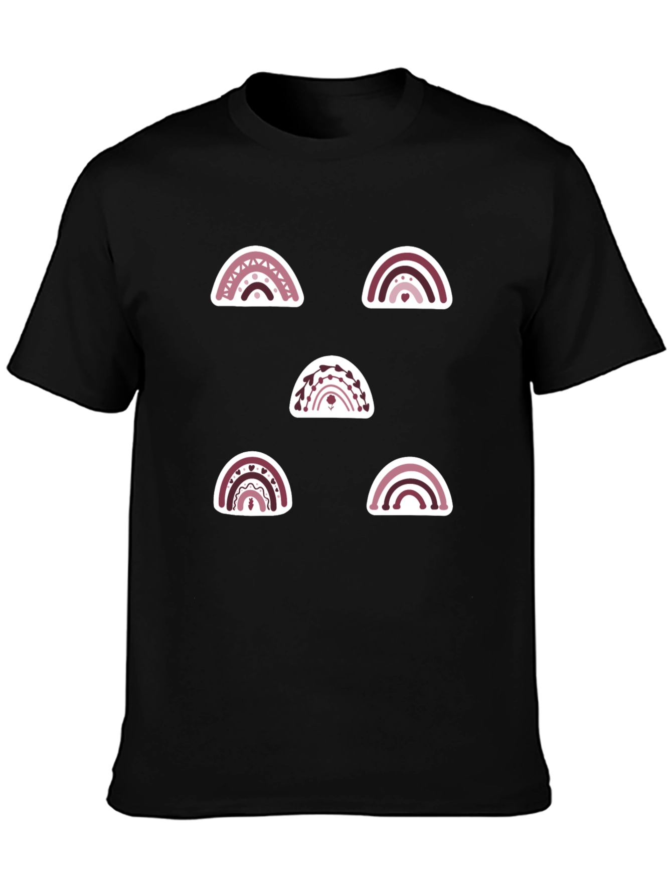 Rainbow Graphic Tee - Trendy Casual Shirt