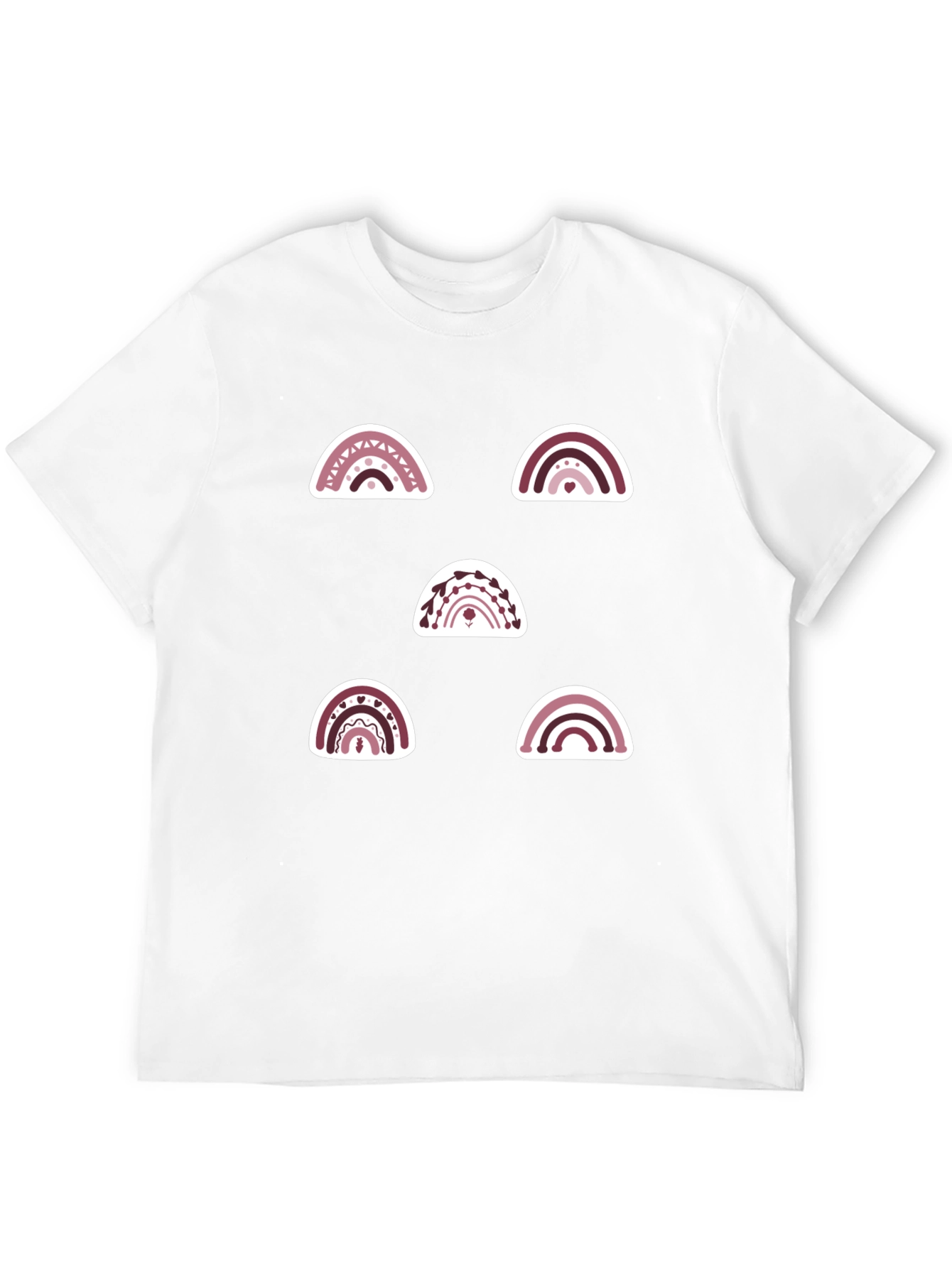 Rainbow Graphic Tee - Trendy Casual Shirt