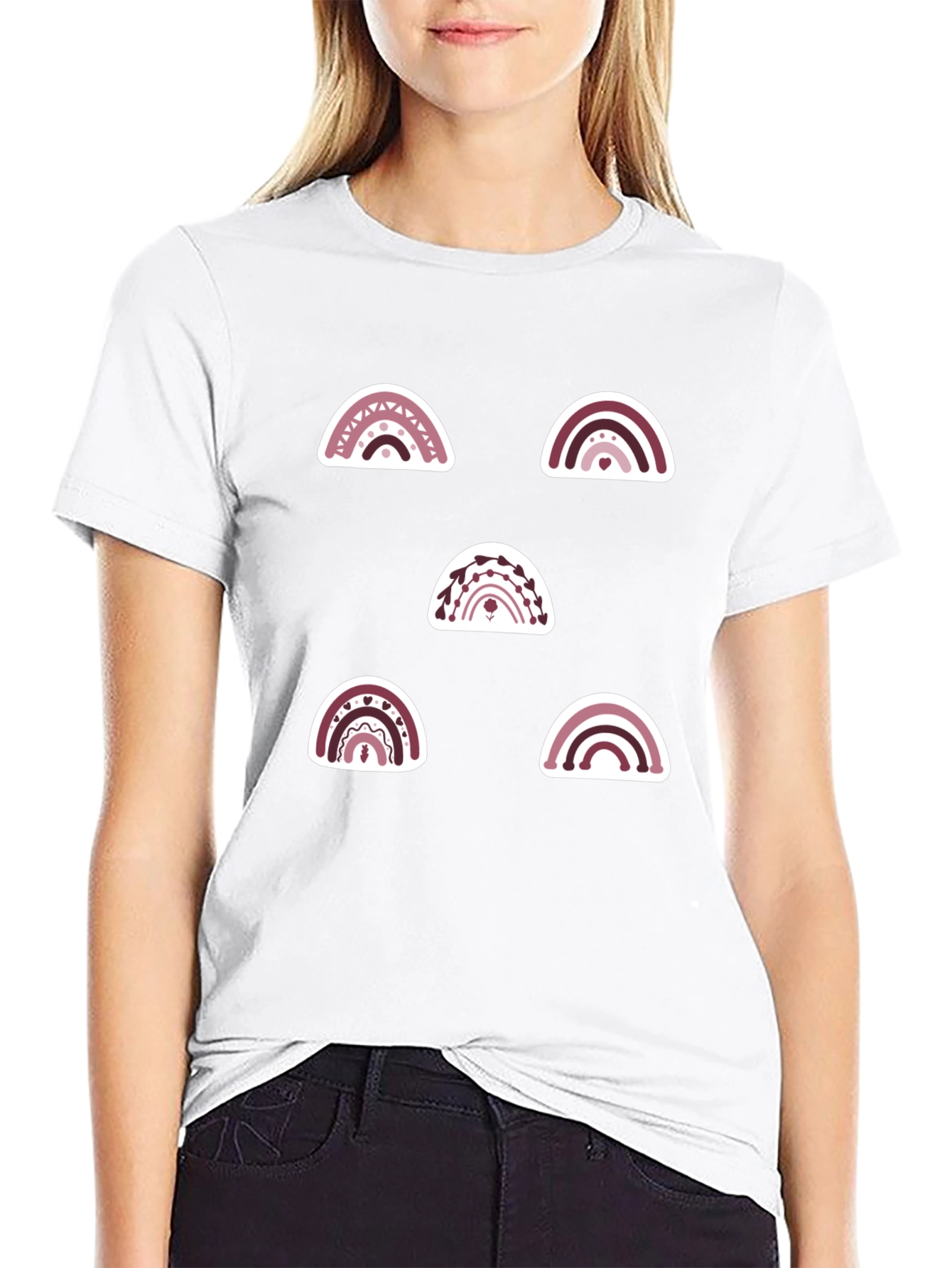 Rainbow Graphic Tee - Trendy Casual Shirt