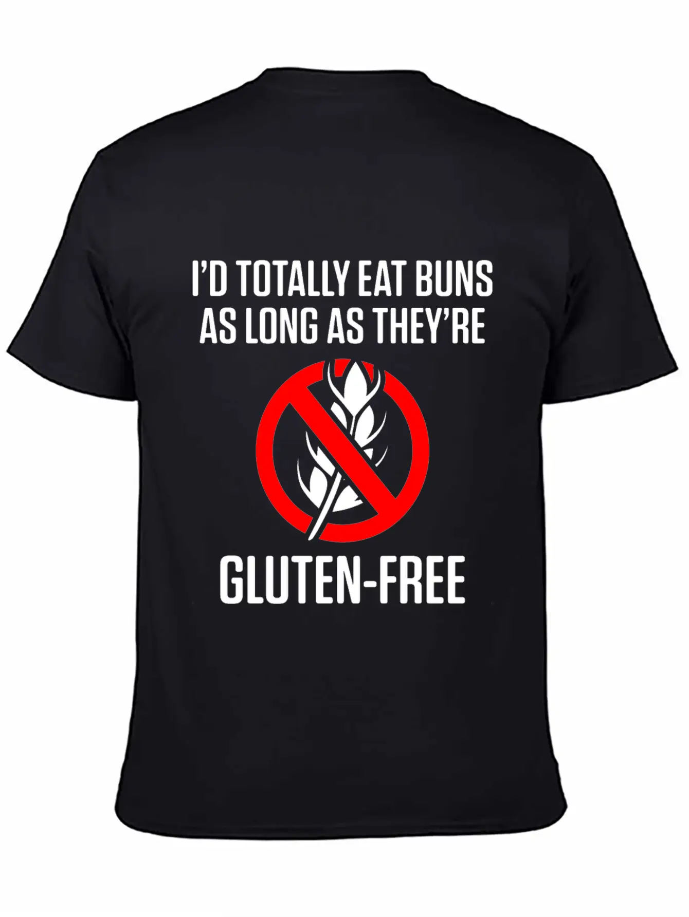 Celiac Disease Gluten Free Awareness Eat Buns Stylish Everyday T-Shirt – Unisex Basic Cotton Tee