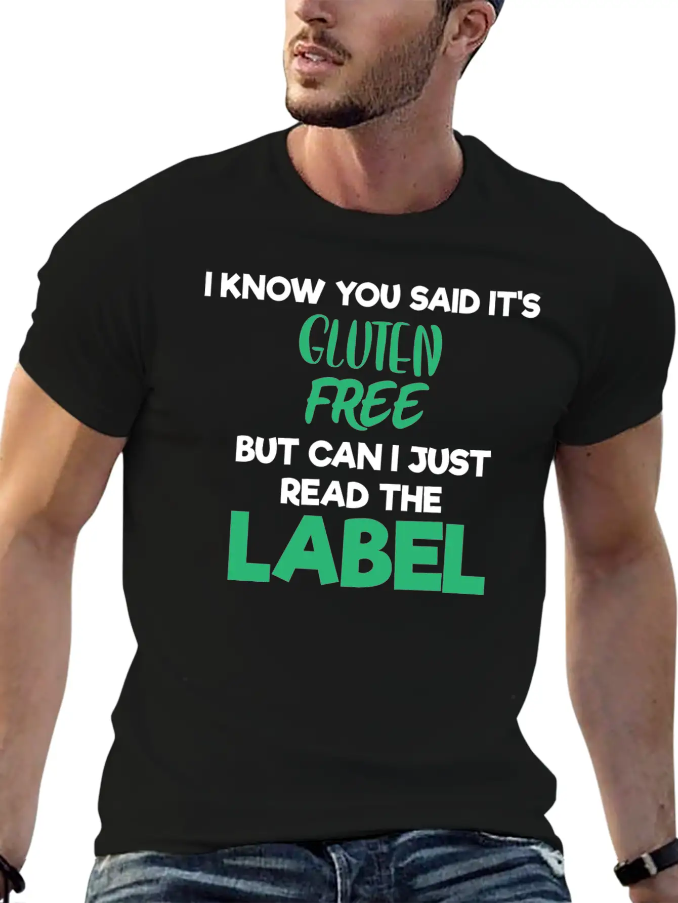 Celiac Disease Gluten Free Read The Label Gluten Timeless Short Sleeve Tee – Comfy And Minimalist Design