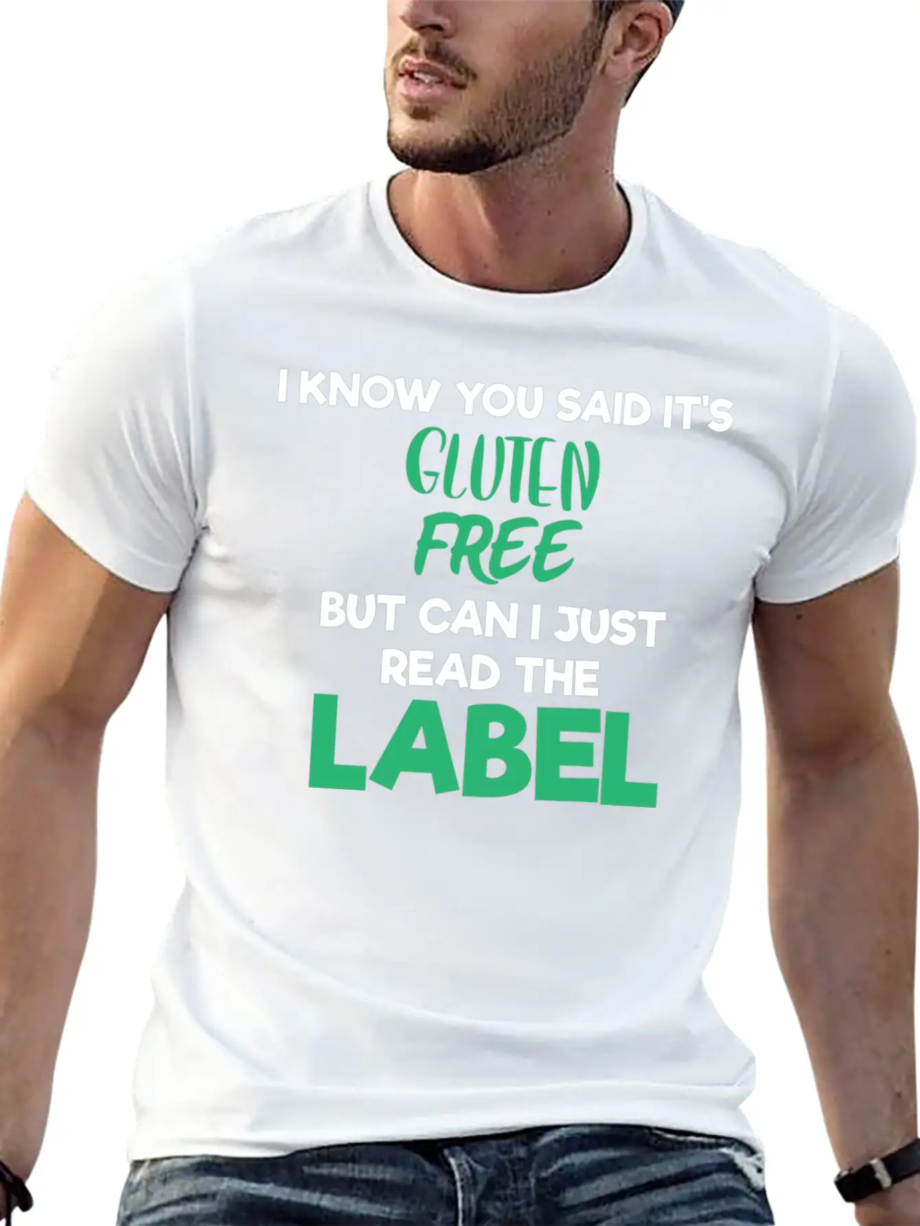 Celiac Disease Gluten Free Read The Label Gluten Timeless Short Sleeve Tee – Comfy And Minimalist Design