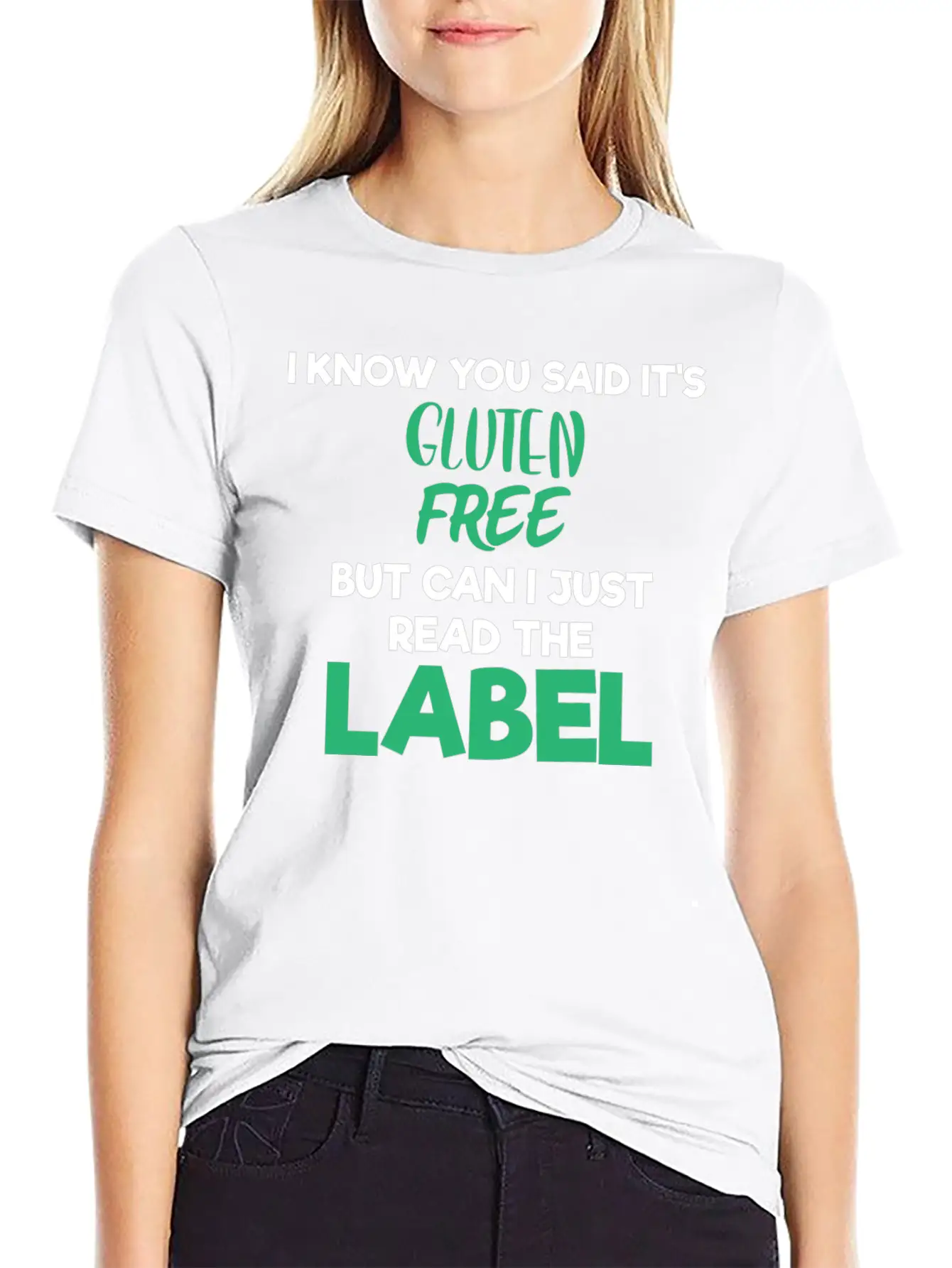 Celiac Disease Gluten Free Read The Label Gluten Timeless Short Sleeve Tee – Comfy And Minimalist Design