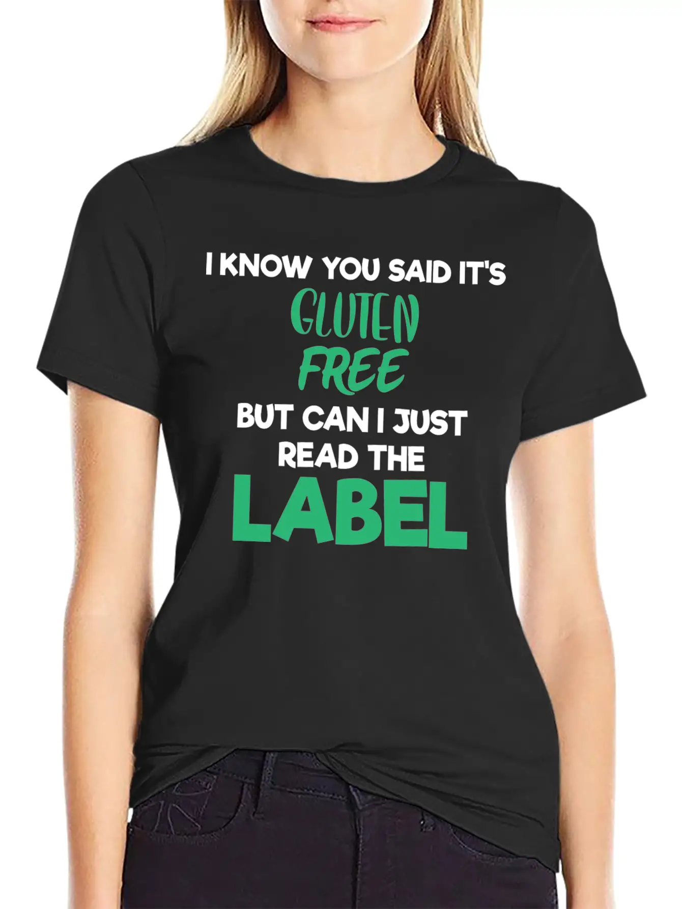 Celiac Disease Gluten Free Read The Label Gluten Timeless Short Sleeve Tee – Comfy And Minimalist Design