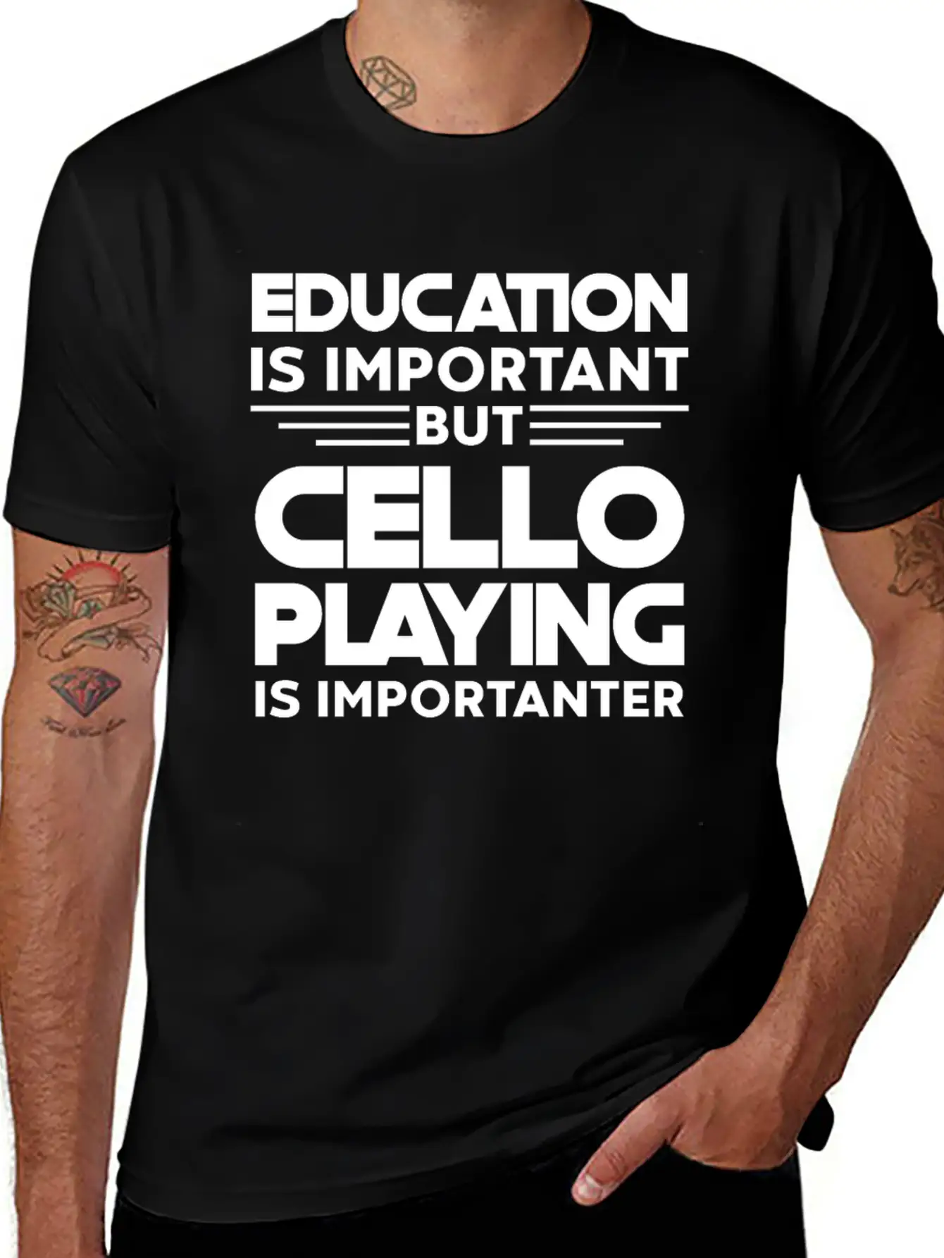 Cello Instrument Orchestra Is Importanter Timeless Short Sleeve Tee – Comfy And Minimalist Design