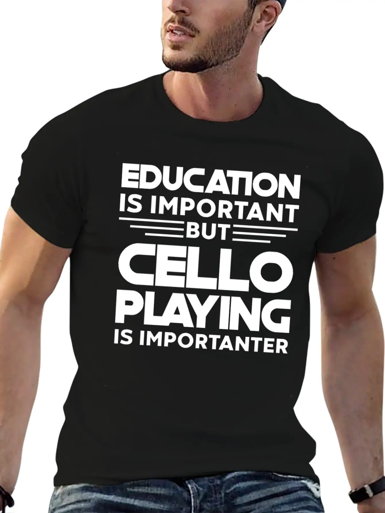 Cello Instrument Orchestra Is Importanter Timeless Short Sleeve Tee – Comfy And Minimalist Design
