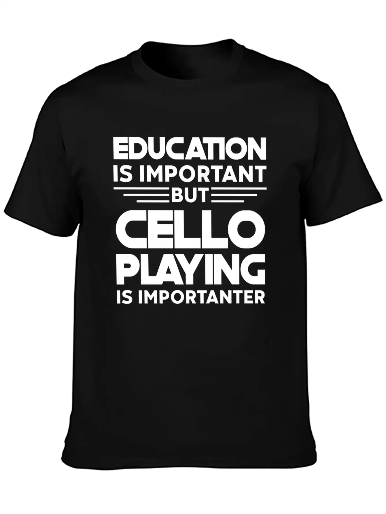 Cello Instrument Orchestra Is Importanter Timeless Short Sleeve Tee – Comfy And Minimalist Design