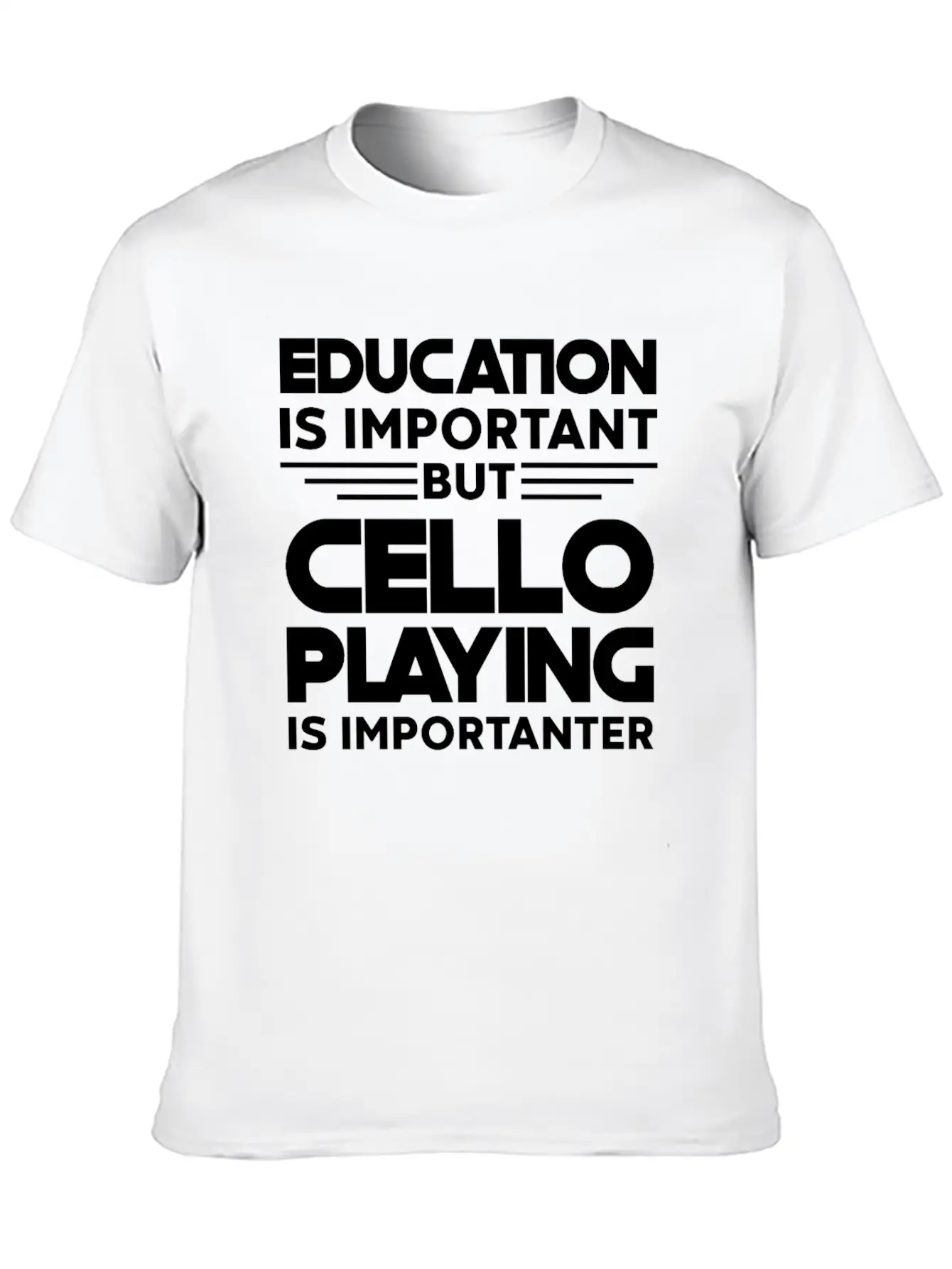 Cello Instrument Orchestra Is Importanter Timeless Short Sleeve Tee – Comfy And Minimalist Design