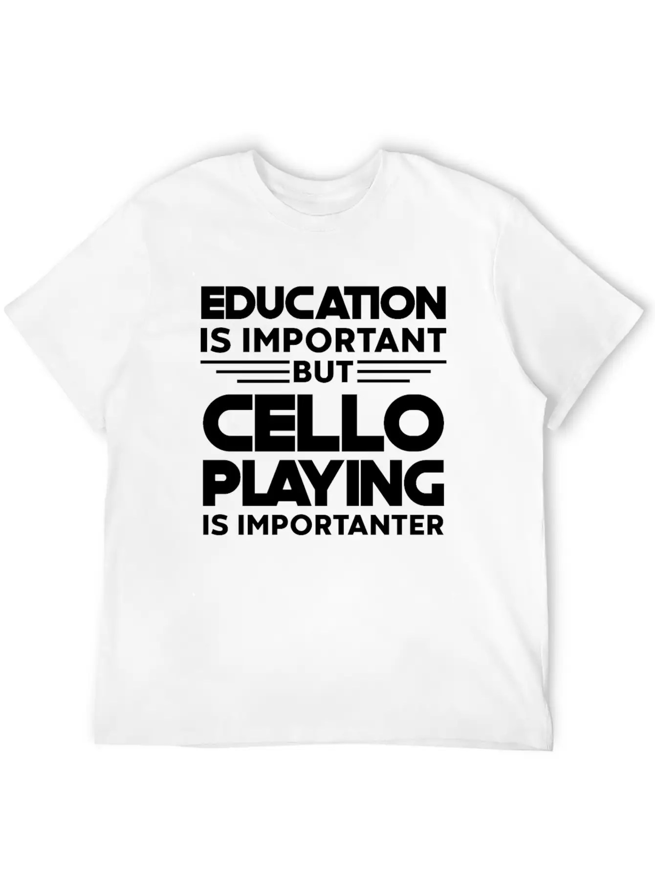 Cello Instrument Orchestra Is Importanter Timeless Short Sleeve Tee – Comfy And Minimalist Design