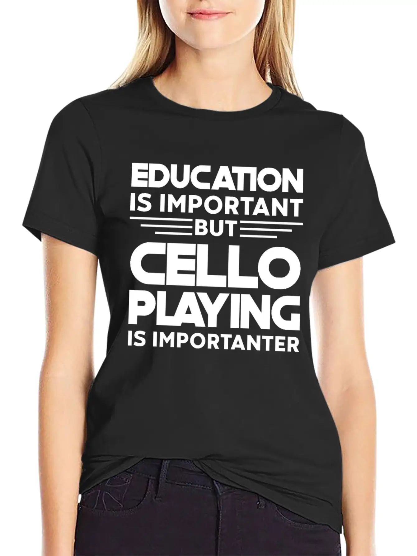 Cello Instrument Orchestra Is Importanter Timeless Short Sleeve Tee – Comfy And Minimalist Design