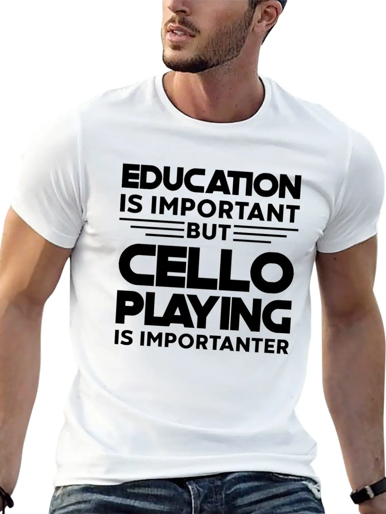 Cello Instrument Orchestra Is Importanter Timeless Short Sleeve Tee – Comfy And Minimalist Design