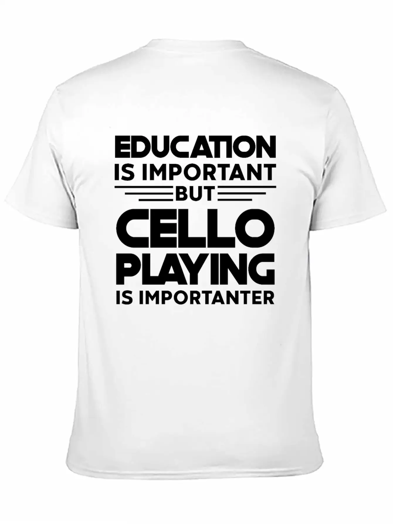 Cello Instrument Orchestra Is Importanter Timeless Short Sleeve Tee – Comfy And Minimalist Design