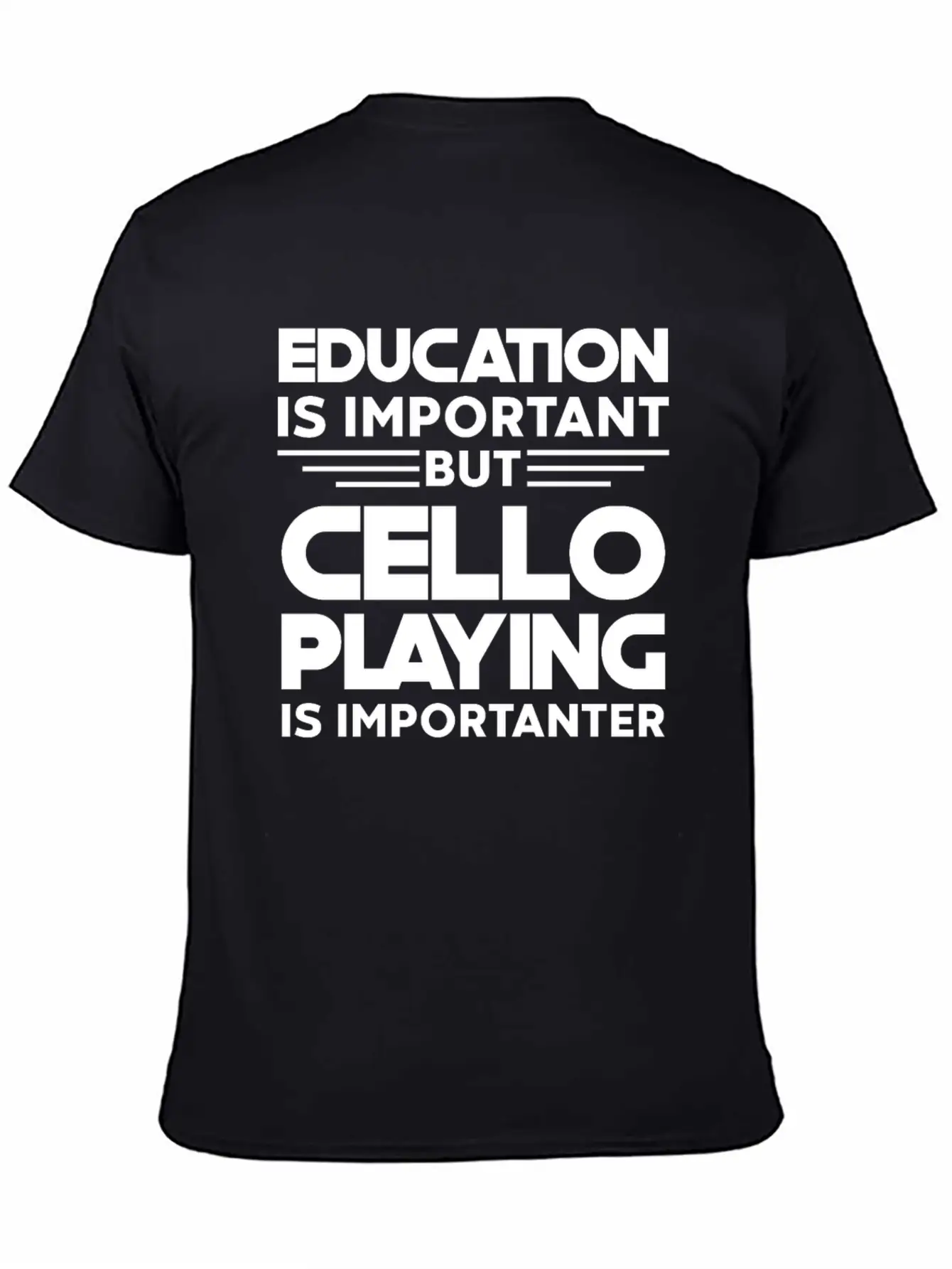 Cello Instrument Orchestra Is Importanter Timeless Short Sleeve Tee – Comfy And Minimalist Design