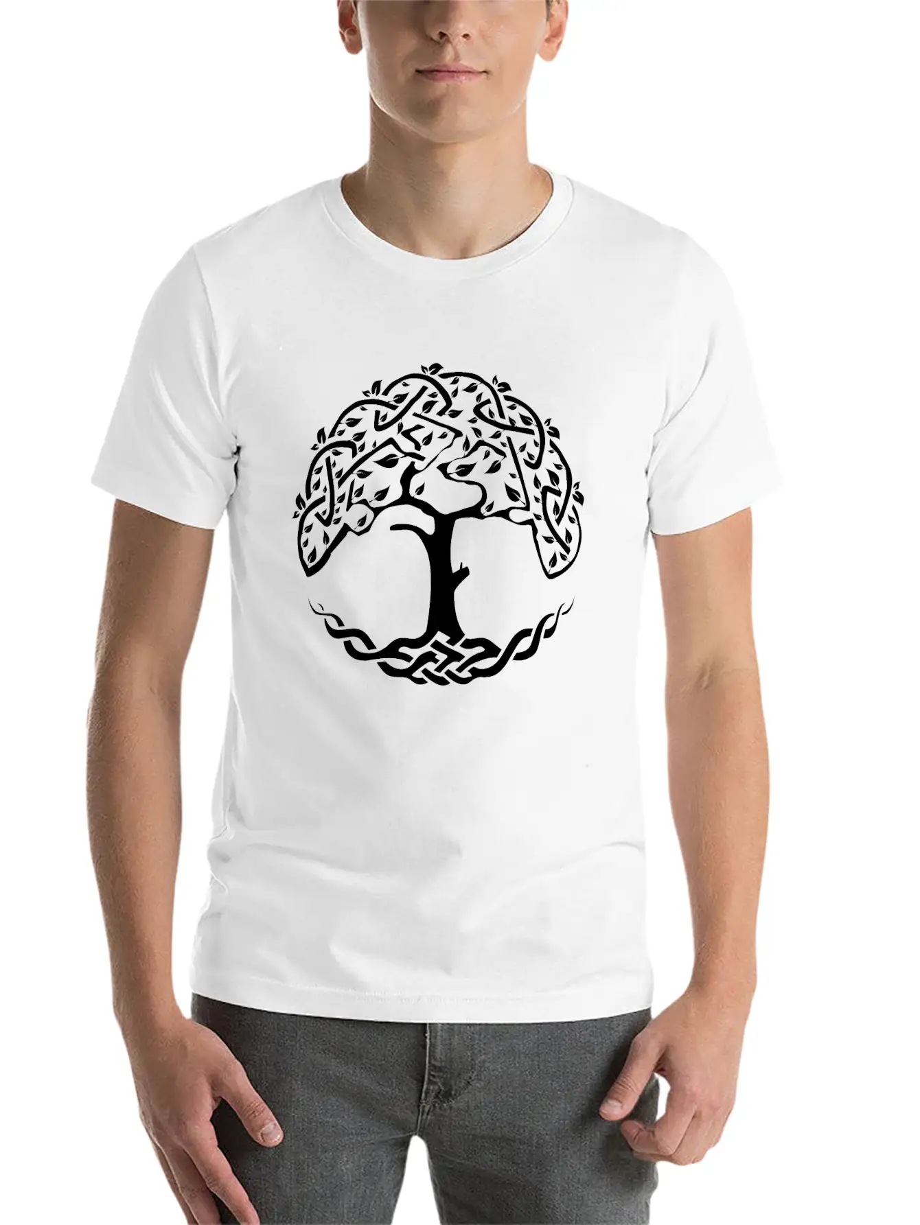 Celtic Symbols Tree Of Life - Gift Idea Timeless Short Sleeve Tee – Comfy And Minimalist Design