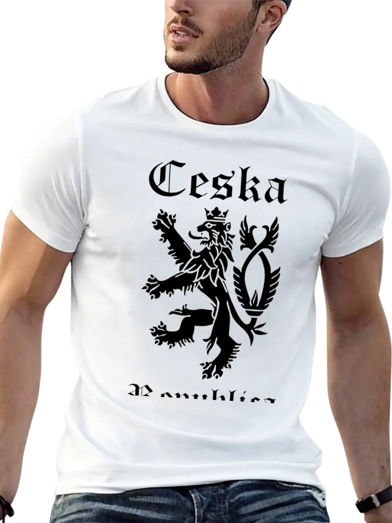 CESKA Czech Republic Lion Rampant Comfortable Minimalist Graphic Tee – Summer Style Essential