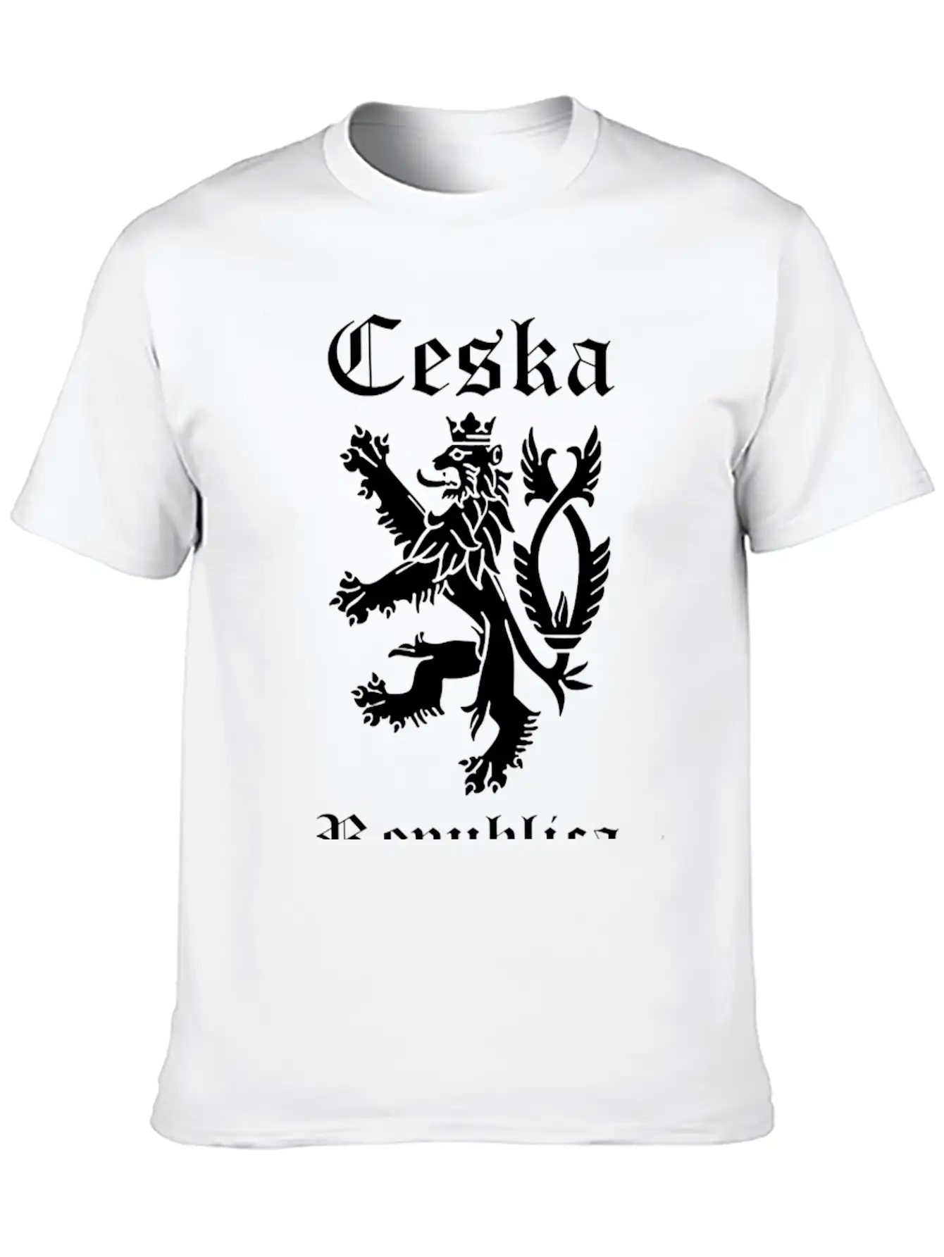 CESKA Czech Republic Lion Rampant Comfortable Minimalist Graphic Tee – Summer Style Essential