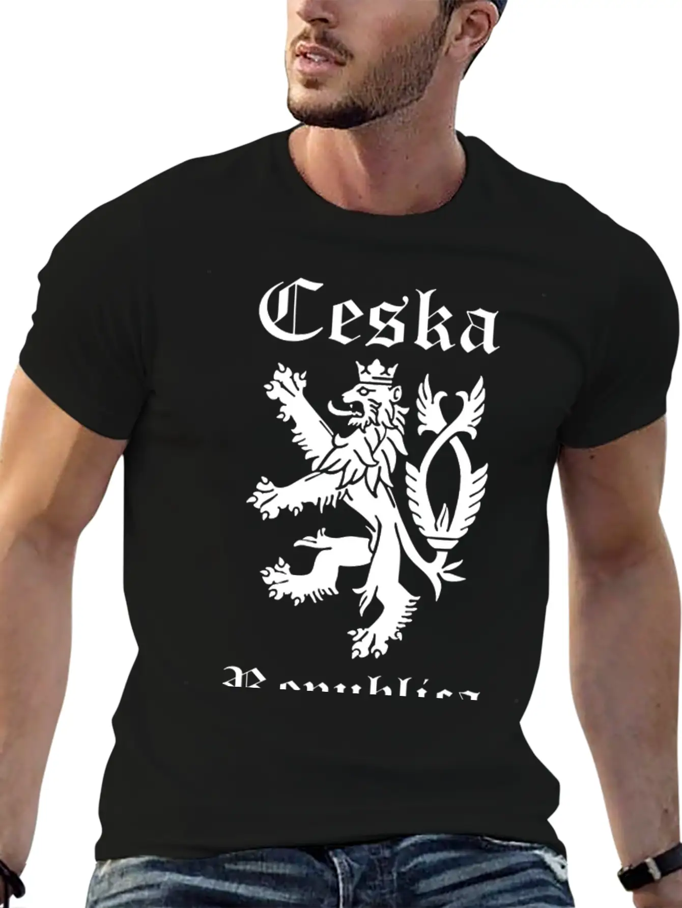 CESKA Czech Republic Lion Rampant Comfortable Minimalist Graphic Tee – Summer Style Essential