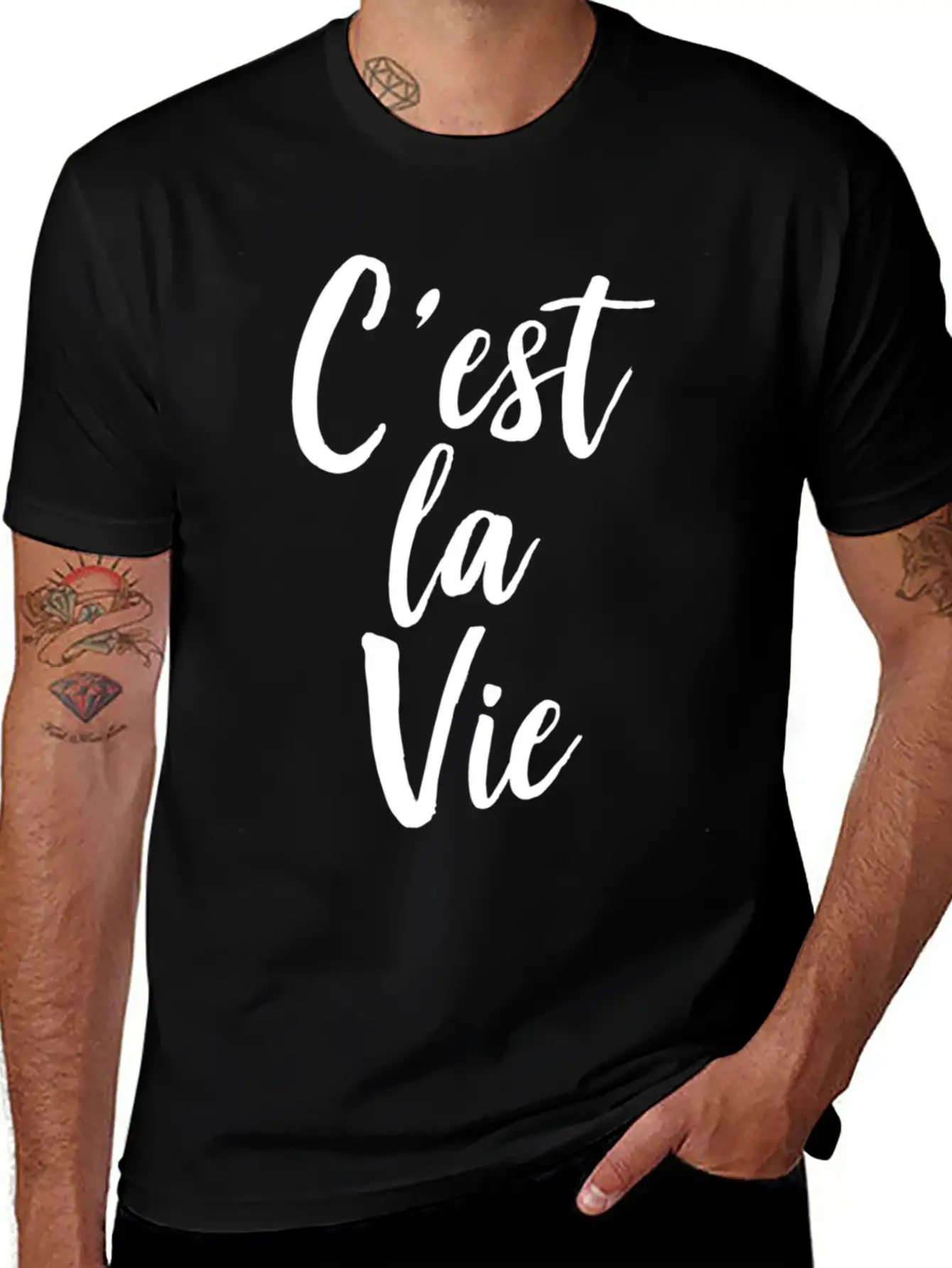 C'Est La Vie Basic Graphic T-Shirt – Daily Comfort In Soft Cotton
