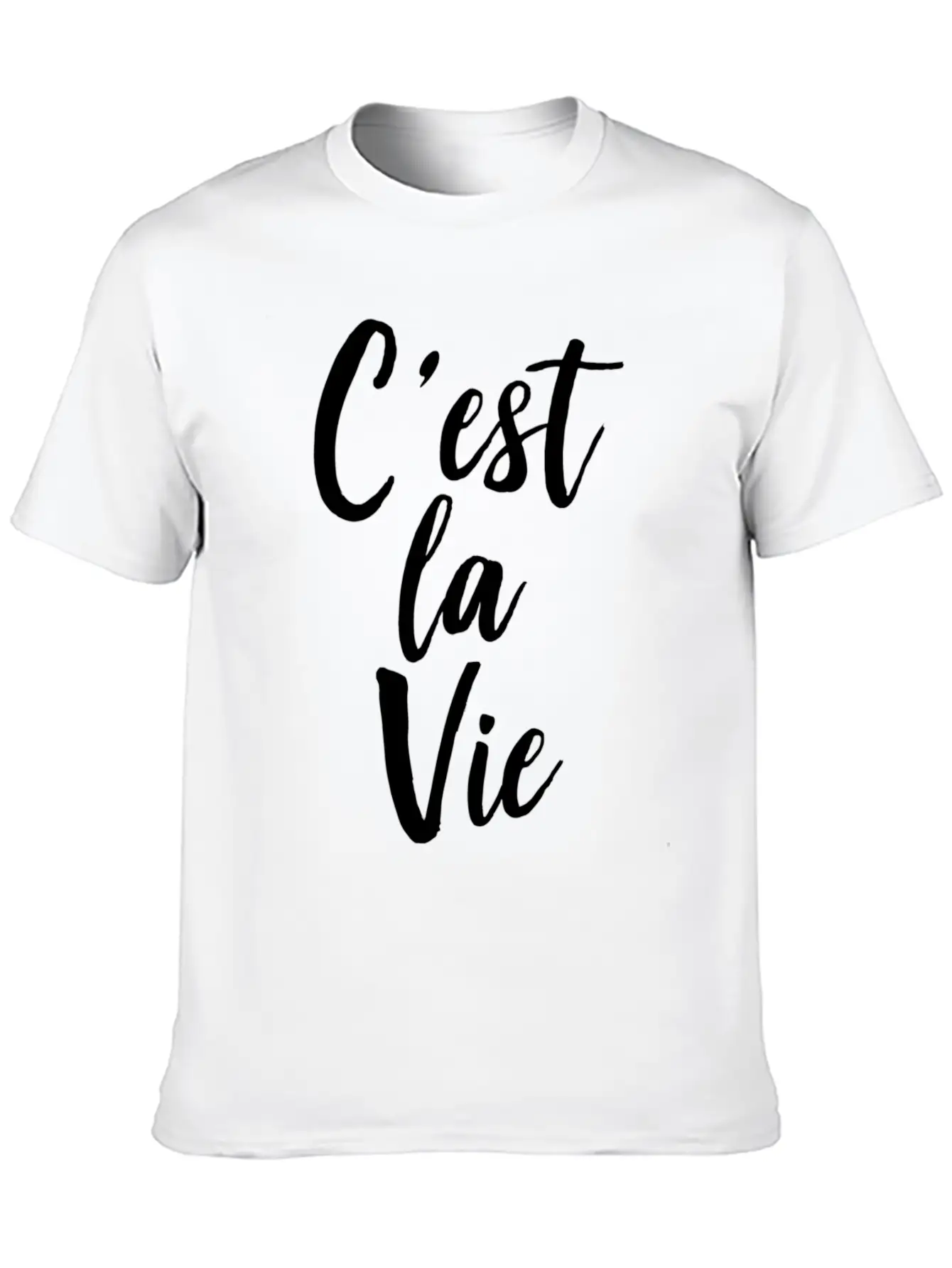 C'Est La Vie Basic Graphic T-Shirt – Daily Comfort In Soft Cotton