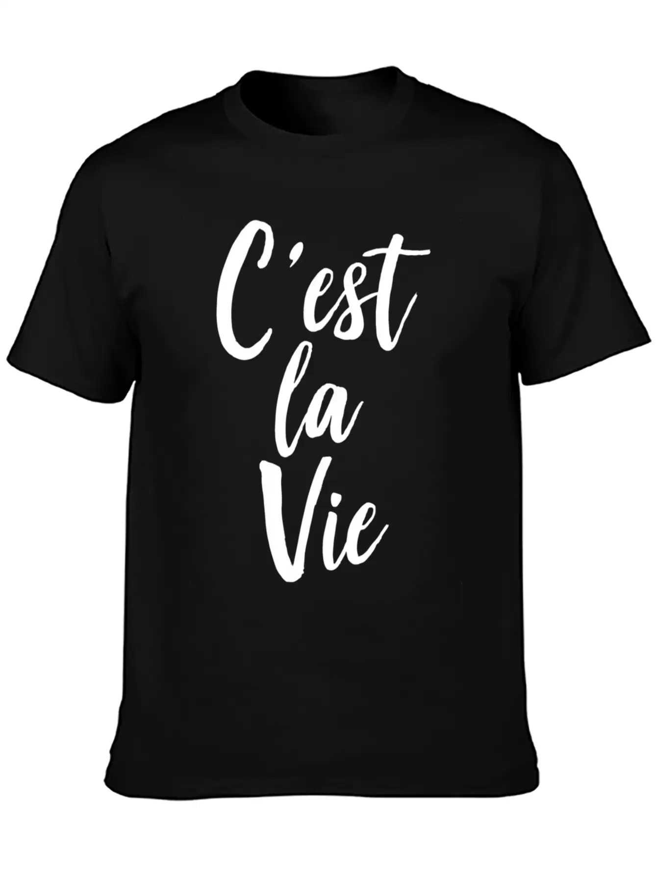 C'Est La Vie Basic Graphic T-Shirt – Daily Comfort In Soft Cotton