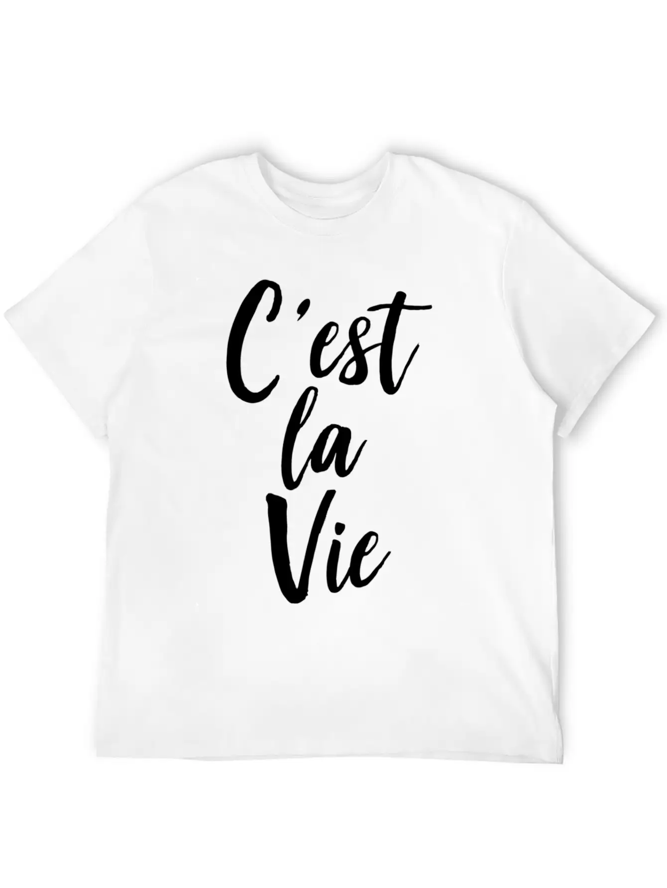 C'Est La Vie Basic Graphic T-Shirt – Daily Comfort In Soft Cotton