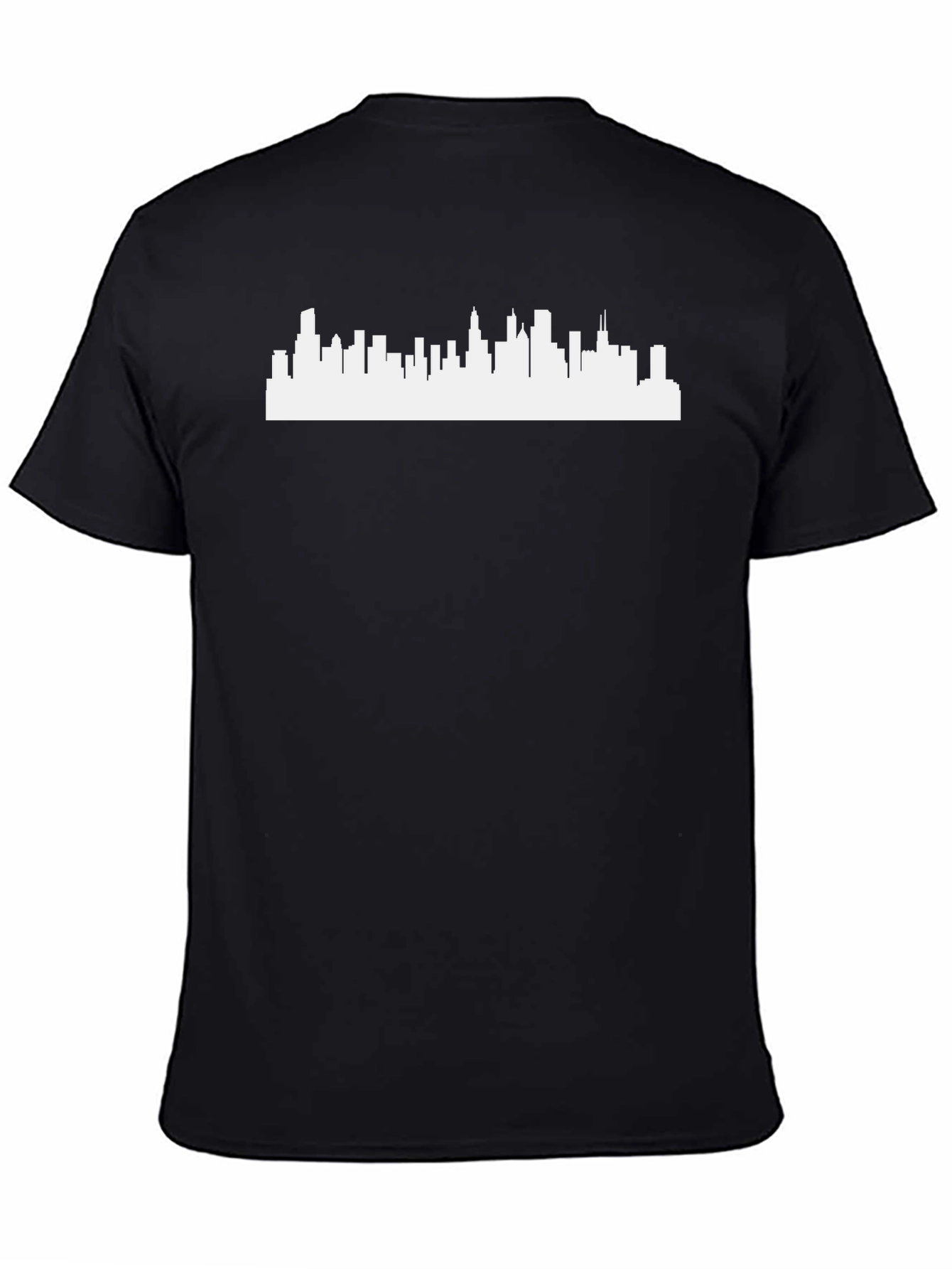 Cityscape Silhouette Black T-Shirt