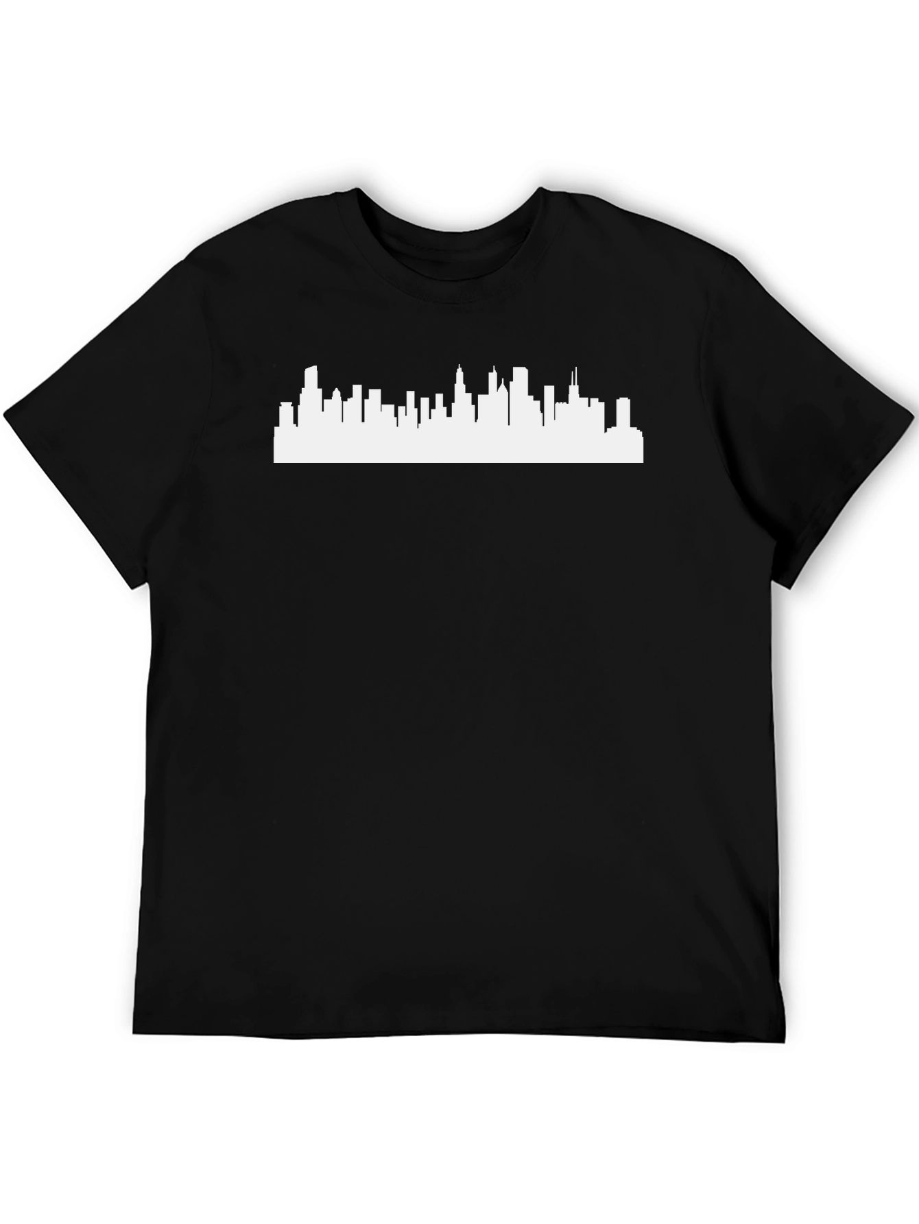 Cityscape Silhouette Black T-Shirt