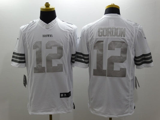 Men's Cleveland Browns Josh Gordon #12 White Game Jerseys