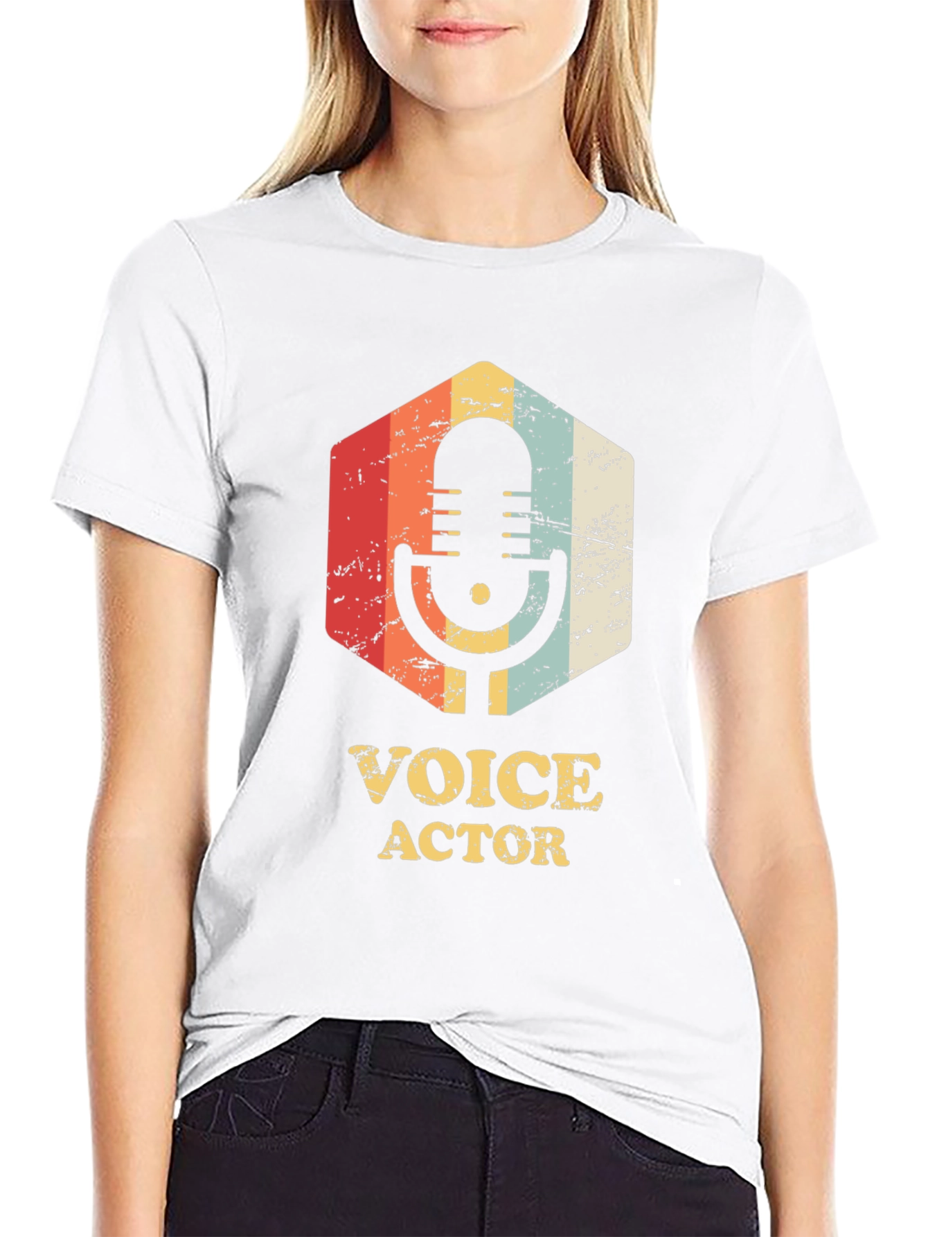 Voice Actor Retro Graphic T-Shirt