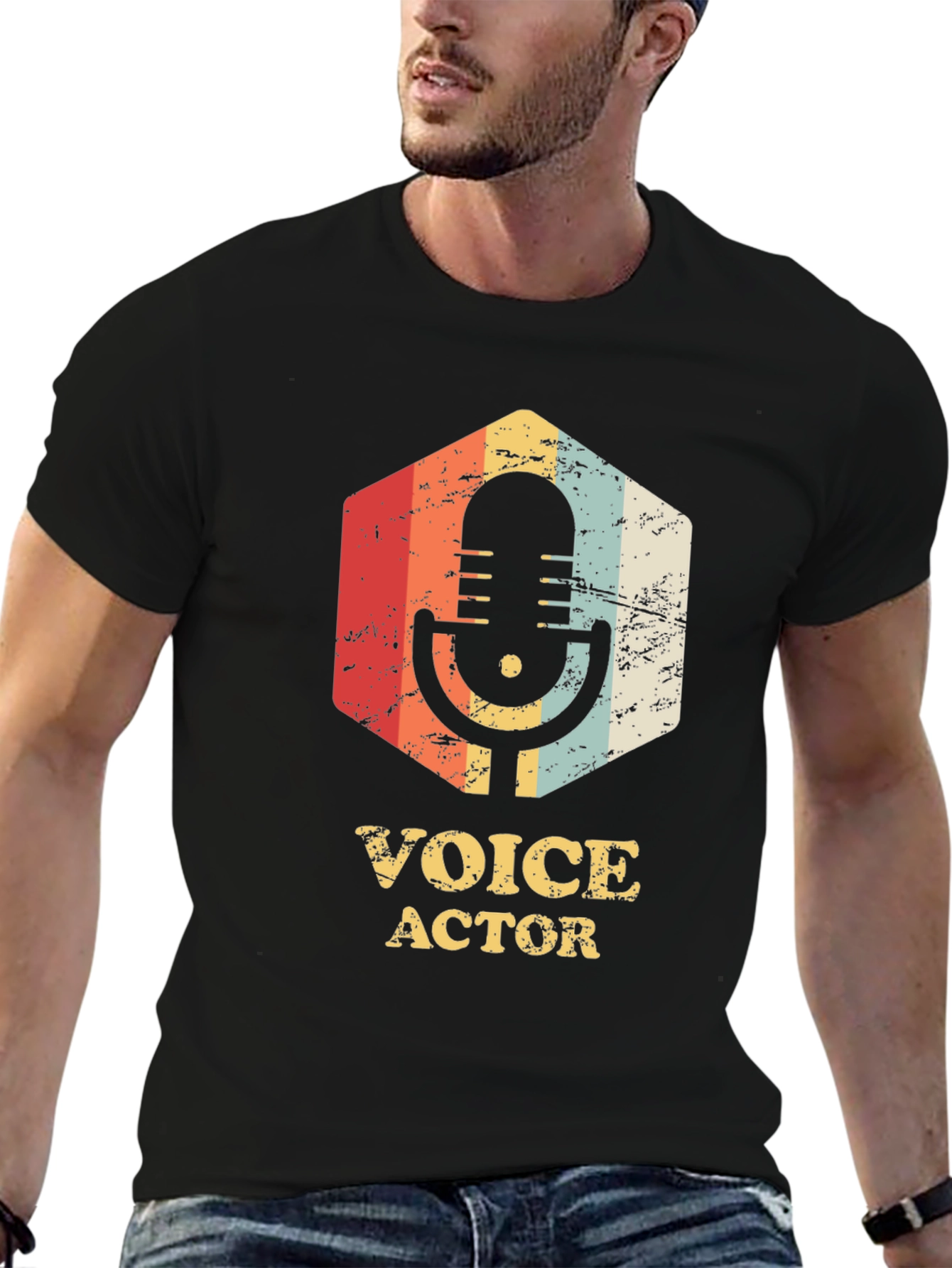 Voice Actor Retro Graphic T-Shirt