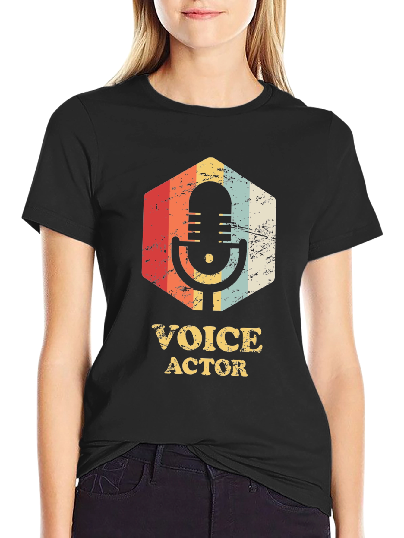 Voice Actor Retro Graphic T-Shirt