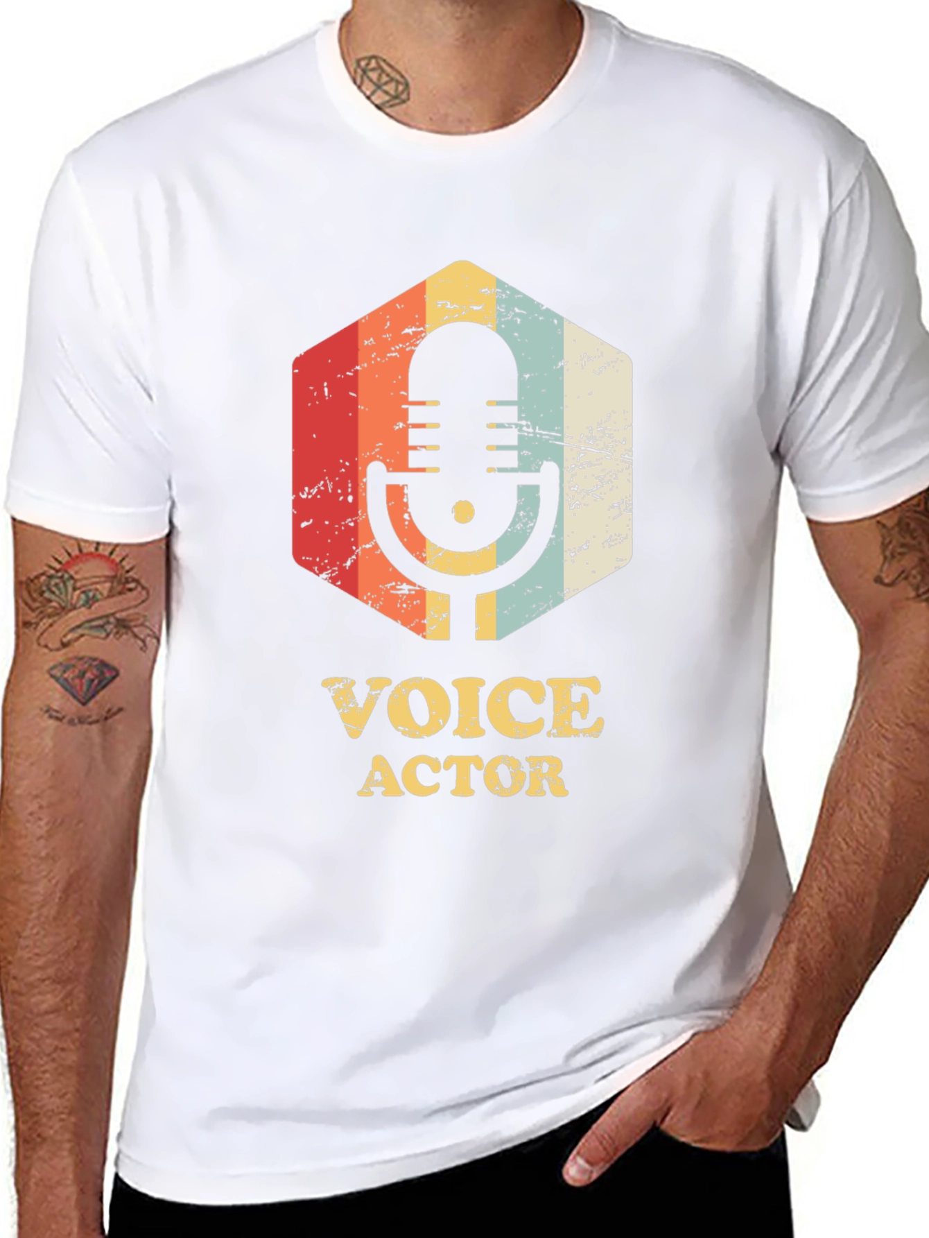 Voice Actor Retro Graphic T-Shirt