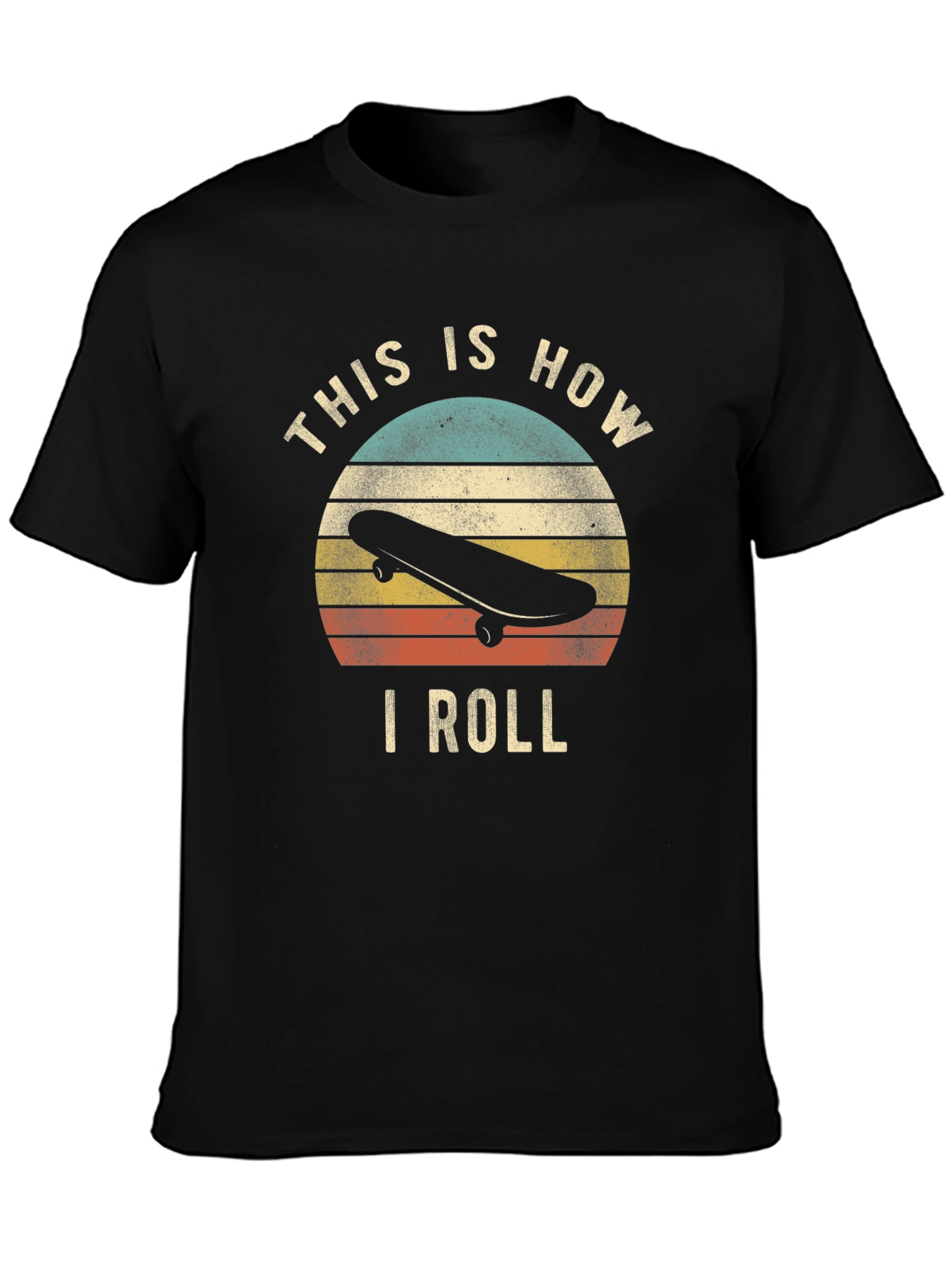 This Is How I Roll Retro Skateboard T-Shirt
