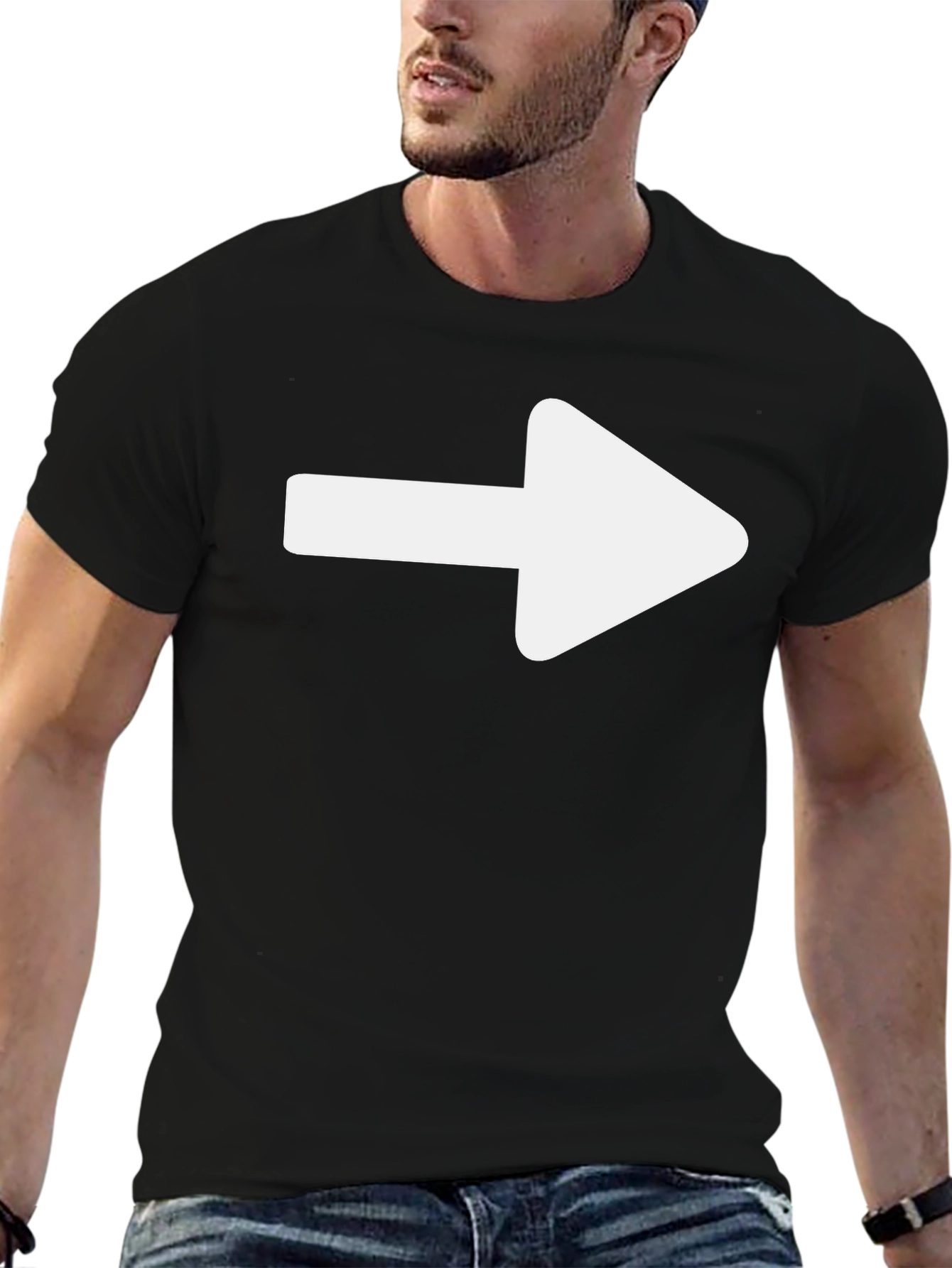 Arrow Graphic Black T-Shirt