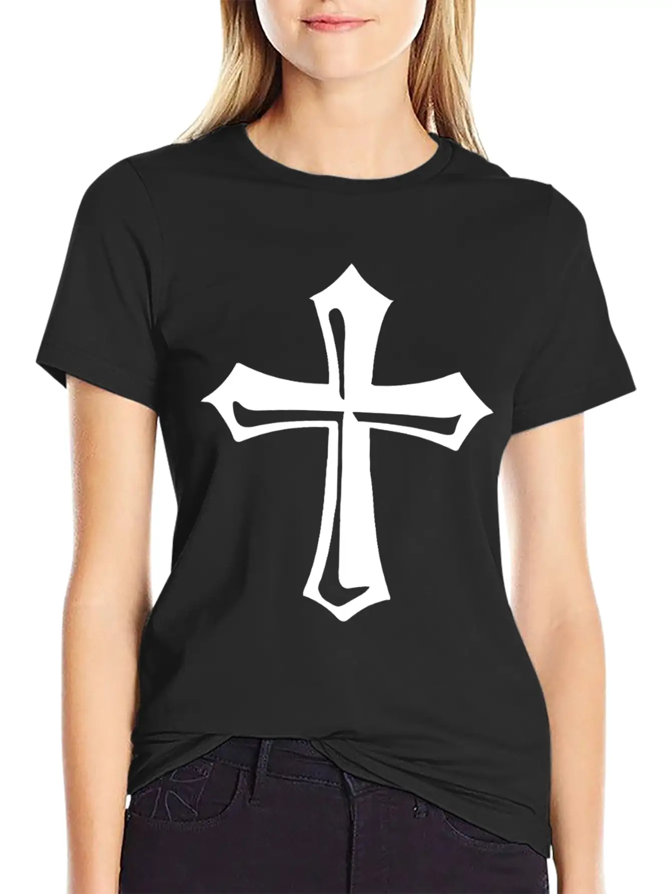 Chainmail Cross Jousting Ren Faire Knights Unisex Short Sleeve Soft Cotton T-Shirt – Casual Everyday Wear