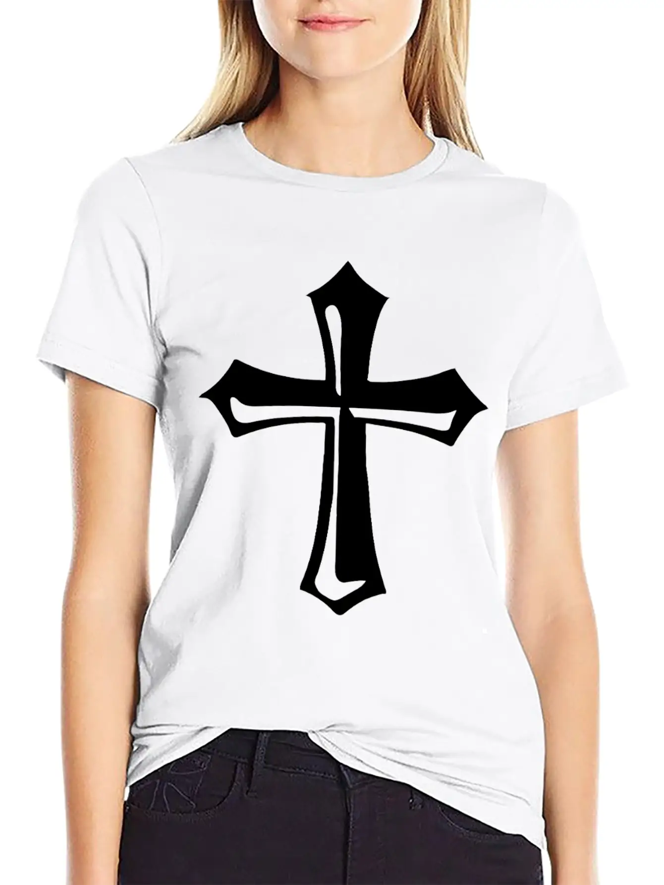 Chainmail Cross Jousting Ren Faire Knights Unisex Short Sleeve Soft Cotton T-Shirt – Casual Everyday Wear