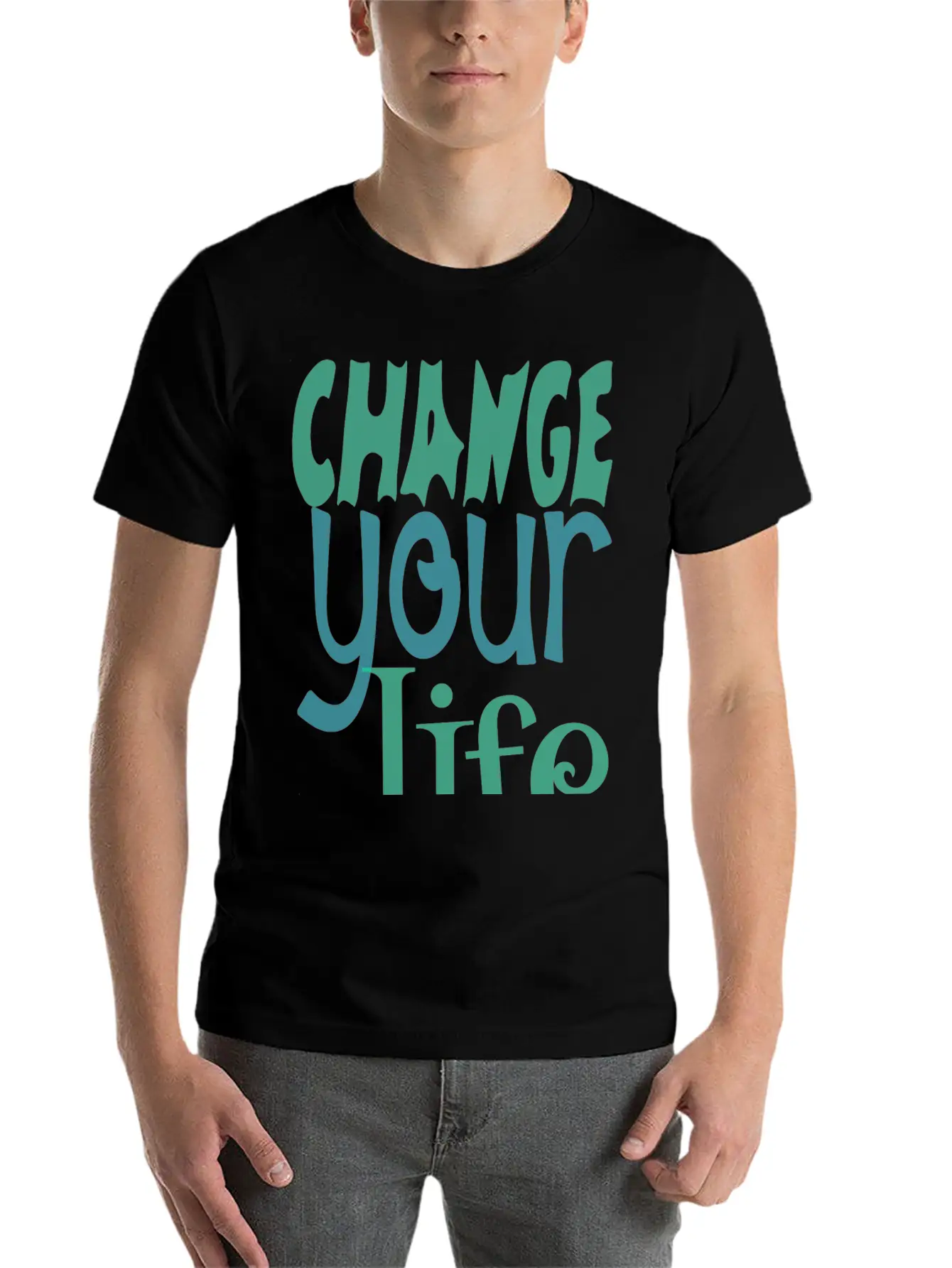 Change Your Life Motivational Quote Essential Unisex Summer Tee – Soft Cotton Casual Fit