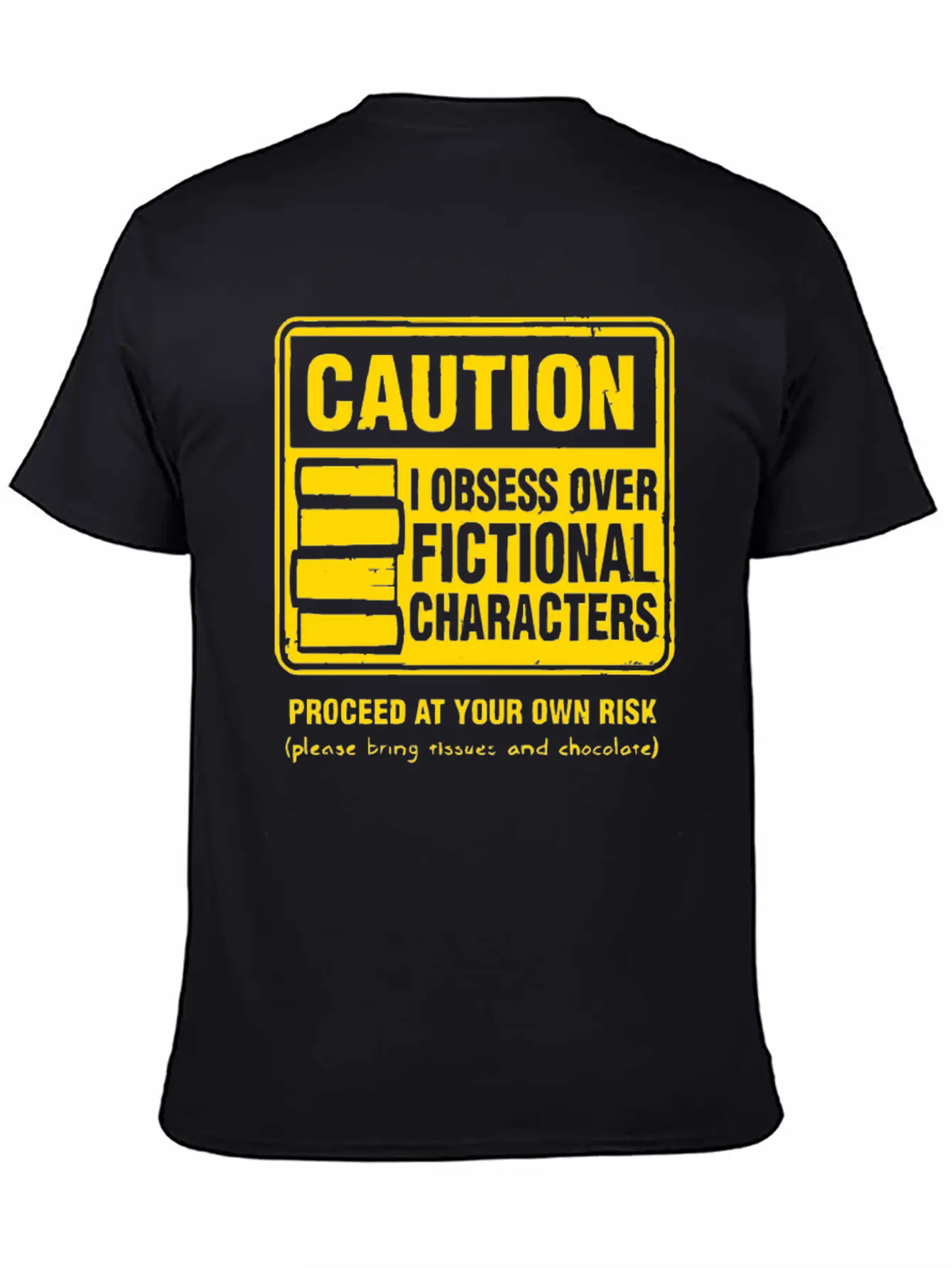 Character Caution Stylish Everyday T-Shirt – Unisex Basic Cotton Tee